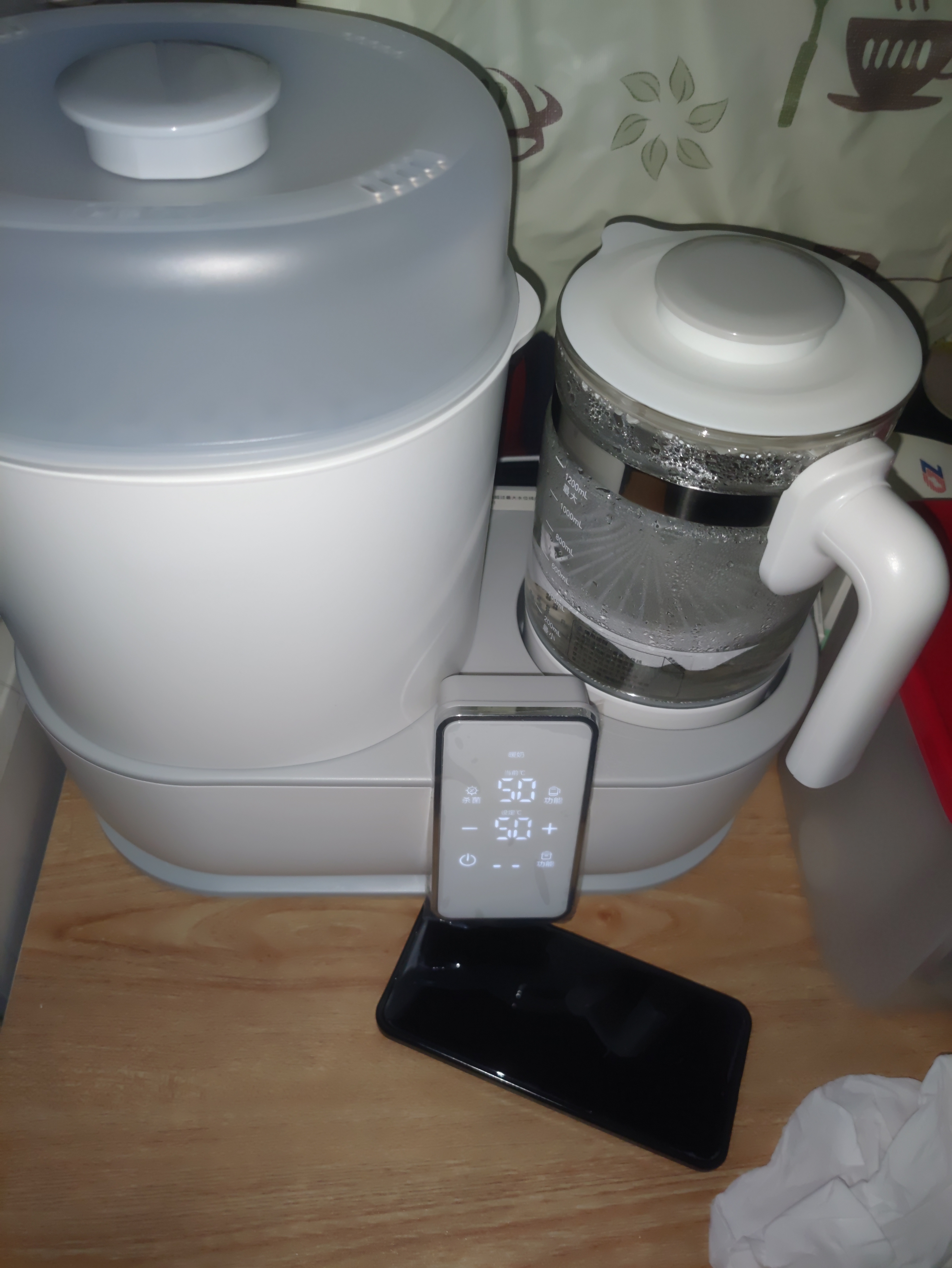 新安怡（AVENT）飞利浦 奶瓶杀菌蒸汽婴儿消毒器柜锅调奶器暖奶器 温奶器带烘干 实拍图