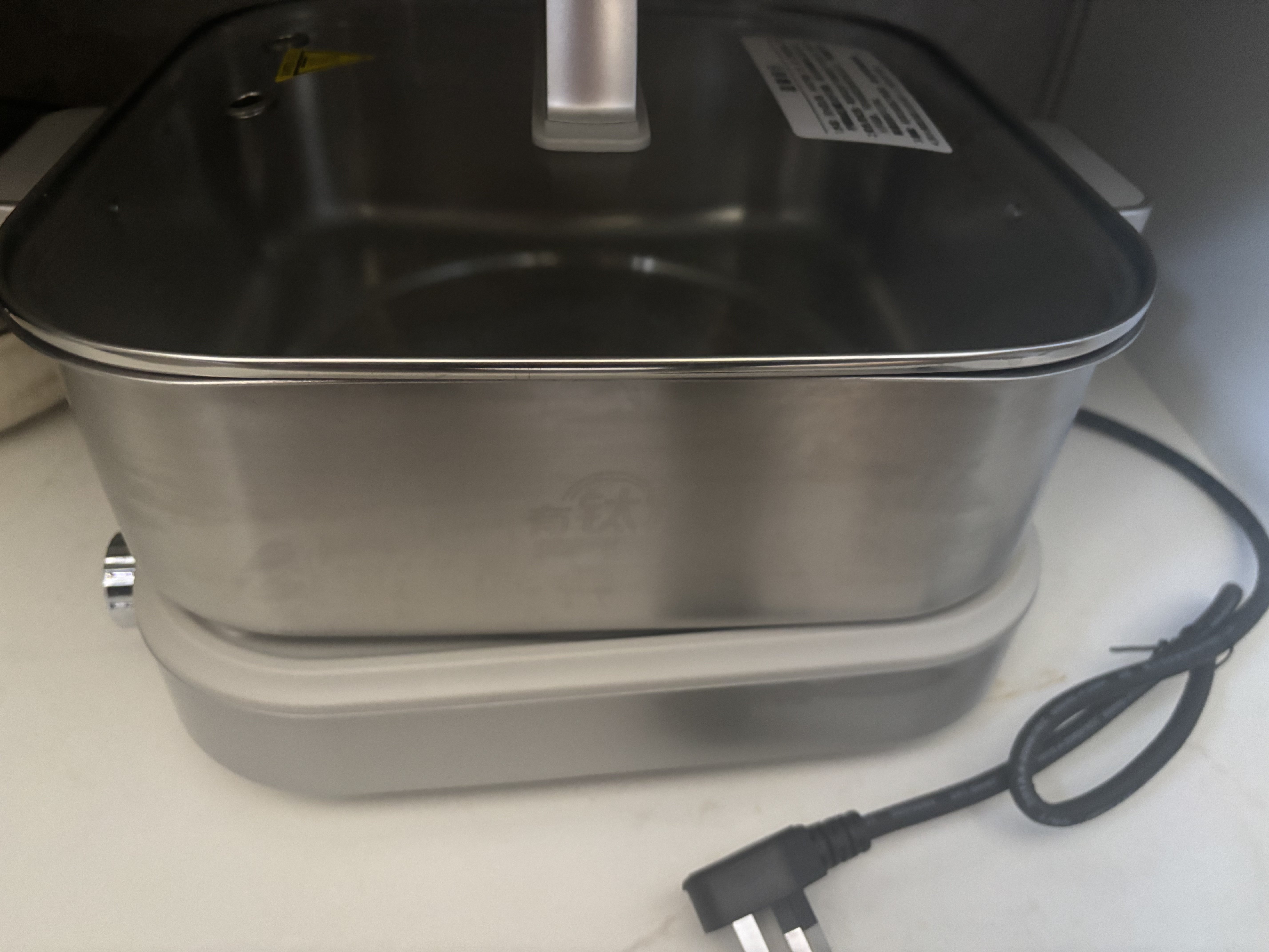 美的（Midea）0涂层电火锅电煮锅不锈钢SUS321钛钢火锅专用锅分体可拆速沸7L电火锅电热锅多功能锅HGS3030G3Ti 实拍图