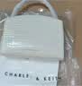 CHARLES&KEITH鳄鱼纹凯莉包手提斜挎婚包包女包生日礼物送女友CK2-50270880-1 Ivory象牙色 S 实拍图