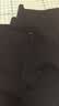 哥弟（GIRDEAR）女装高腰裤子经典四面弹小黑裤轻职场女裤休闲裤微喇裤1100288 黑色 4XL 8码(146-150斤) 实拍图