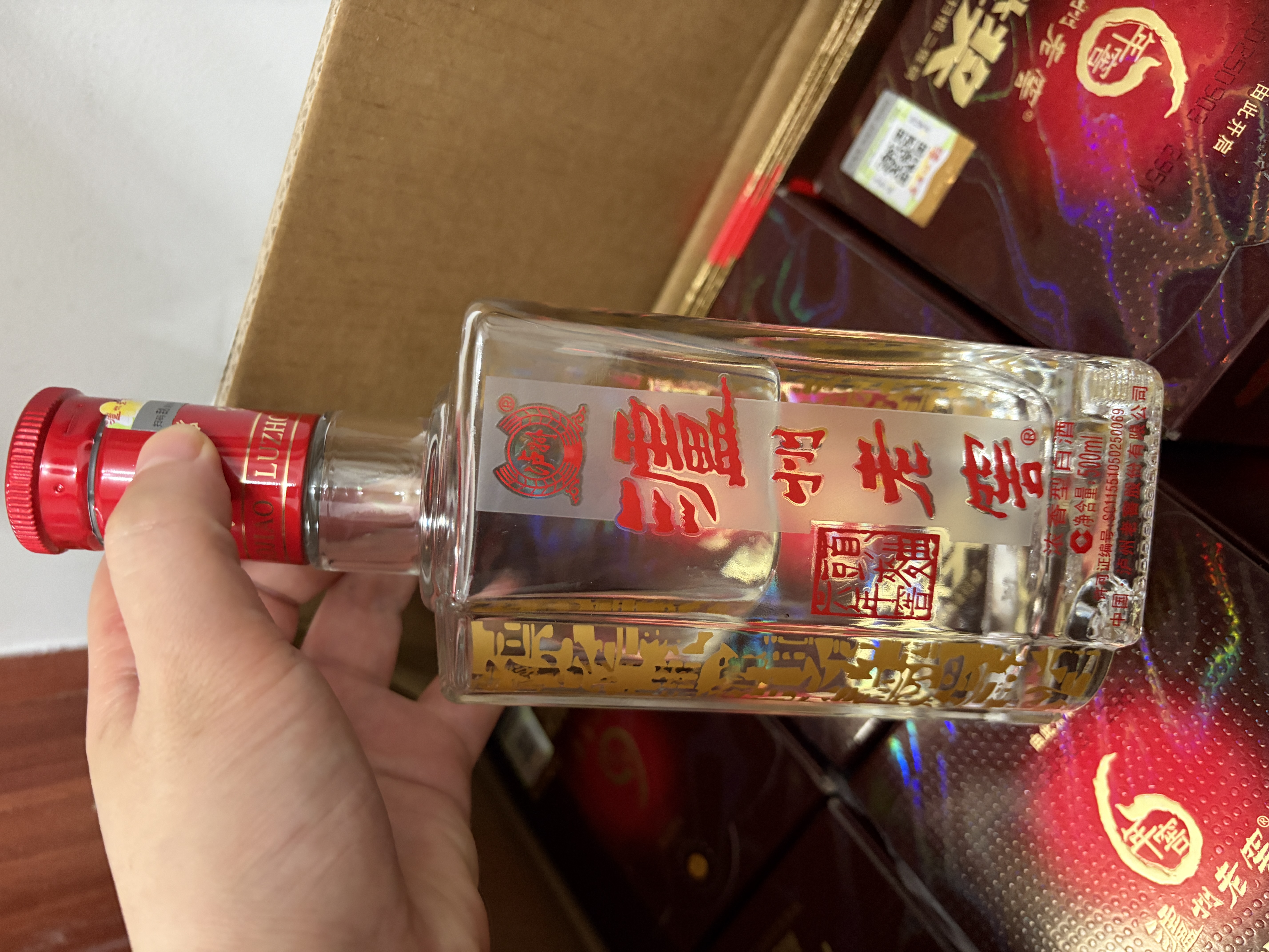 泸州老窖六年窖头曲 38度500ml*6瓶 整箱装  浓香型白酒 中秋送礼 实拍图