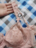 好奇蜜斯【梅琪】蕾丝内衣女性感纯欲法式大胸显小收副乳侧收承托文胸套装 柏拉图Platonic套装-蔷薇花案款 75B 实拍图