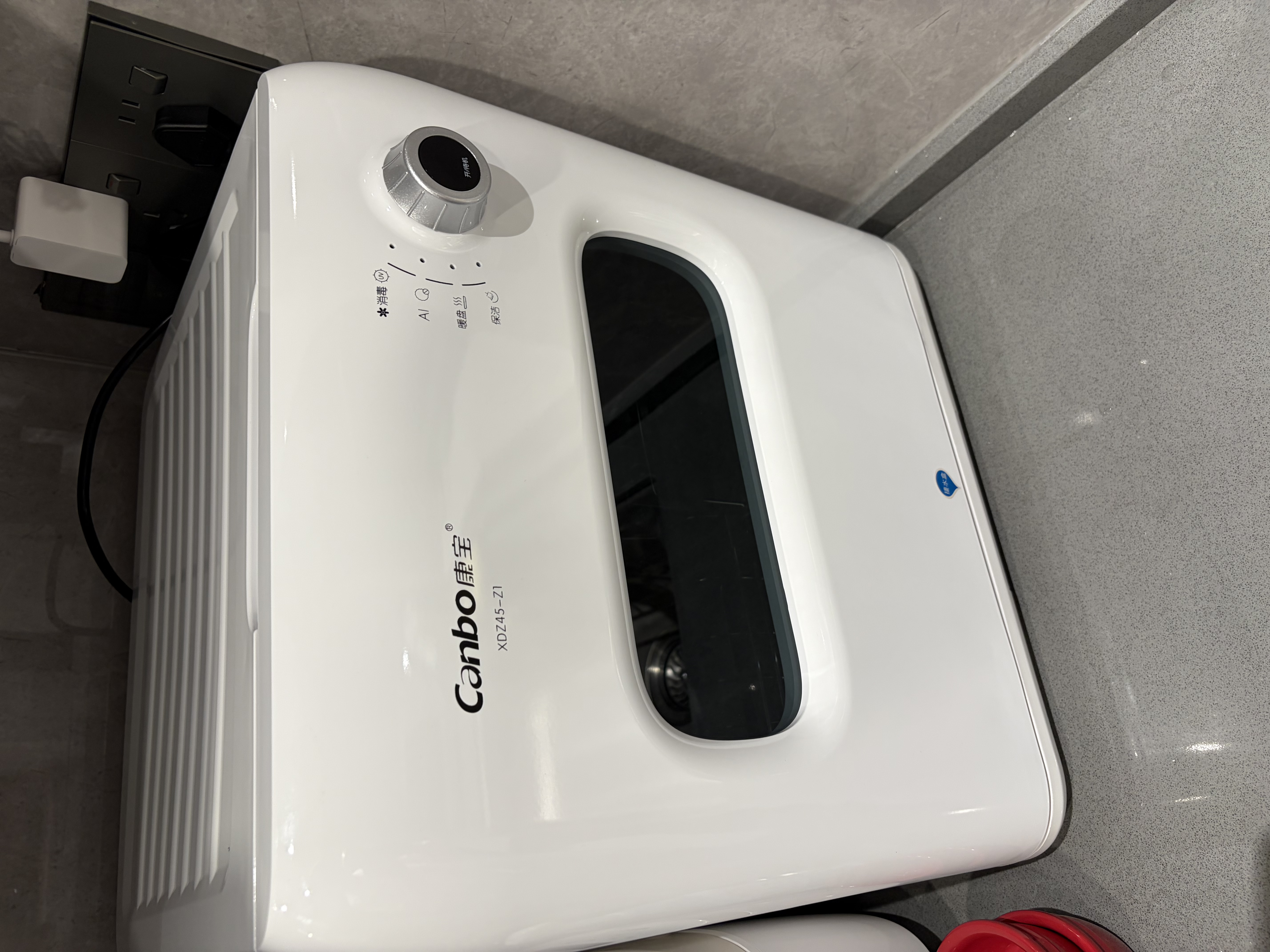 康宝（Canbo）智能消毒柜台式家用小型桌台面厨房餐具碗筷收纳柜婴儿迷你紫外线茶杯消毒碗柜XDZ45-Z1 实拍图