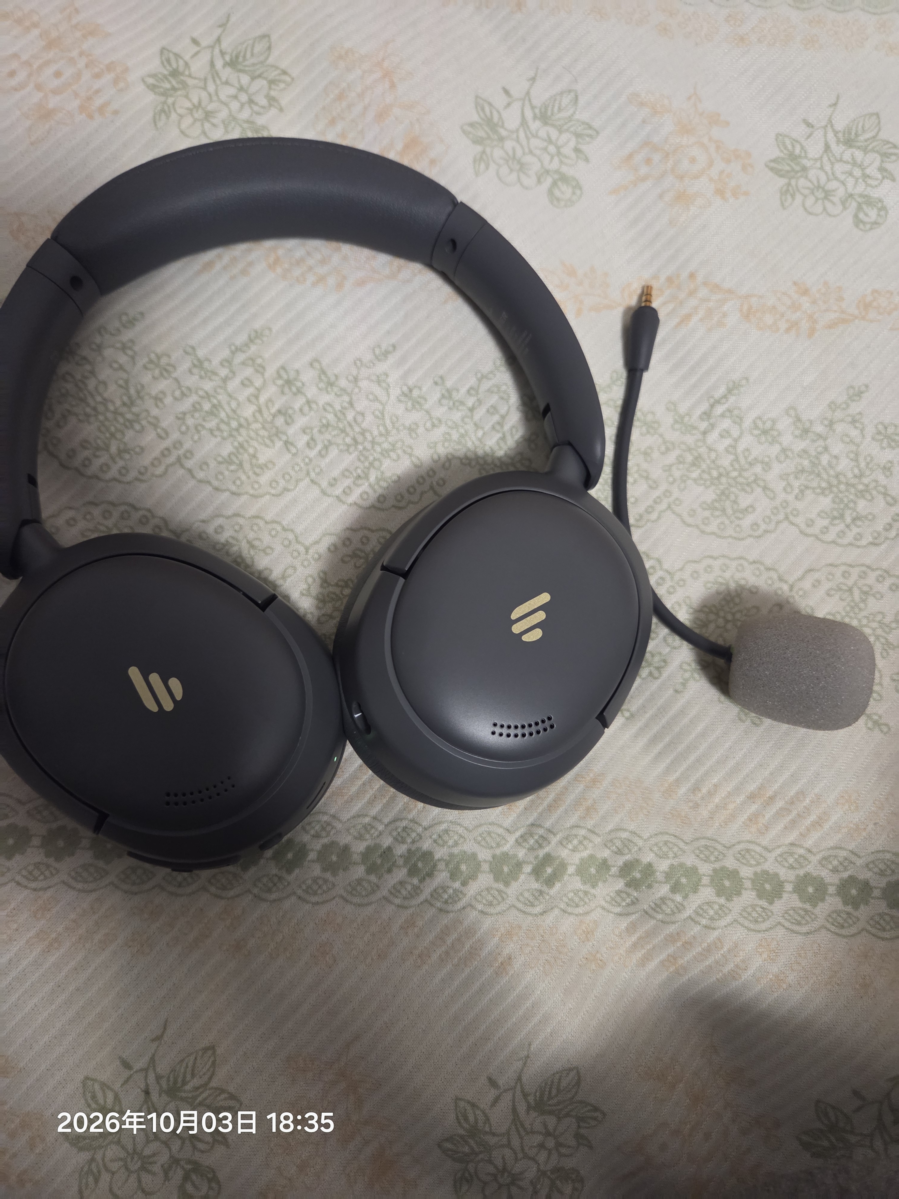 漫步者（EDIFIER）【2026年新品】K750W NC 头戴式降噪耳返蓝牙耳机 智能学习耳机 AI翻译 英语诵读背书神器 雅典灰 实拍图