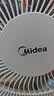 美的（Midea） 电风扇家用落地扇智能遥控七叶立式扇 卧室客厅轻音节能大风量电扇 遥控定时白色 实拍图