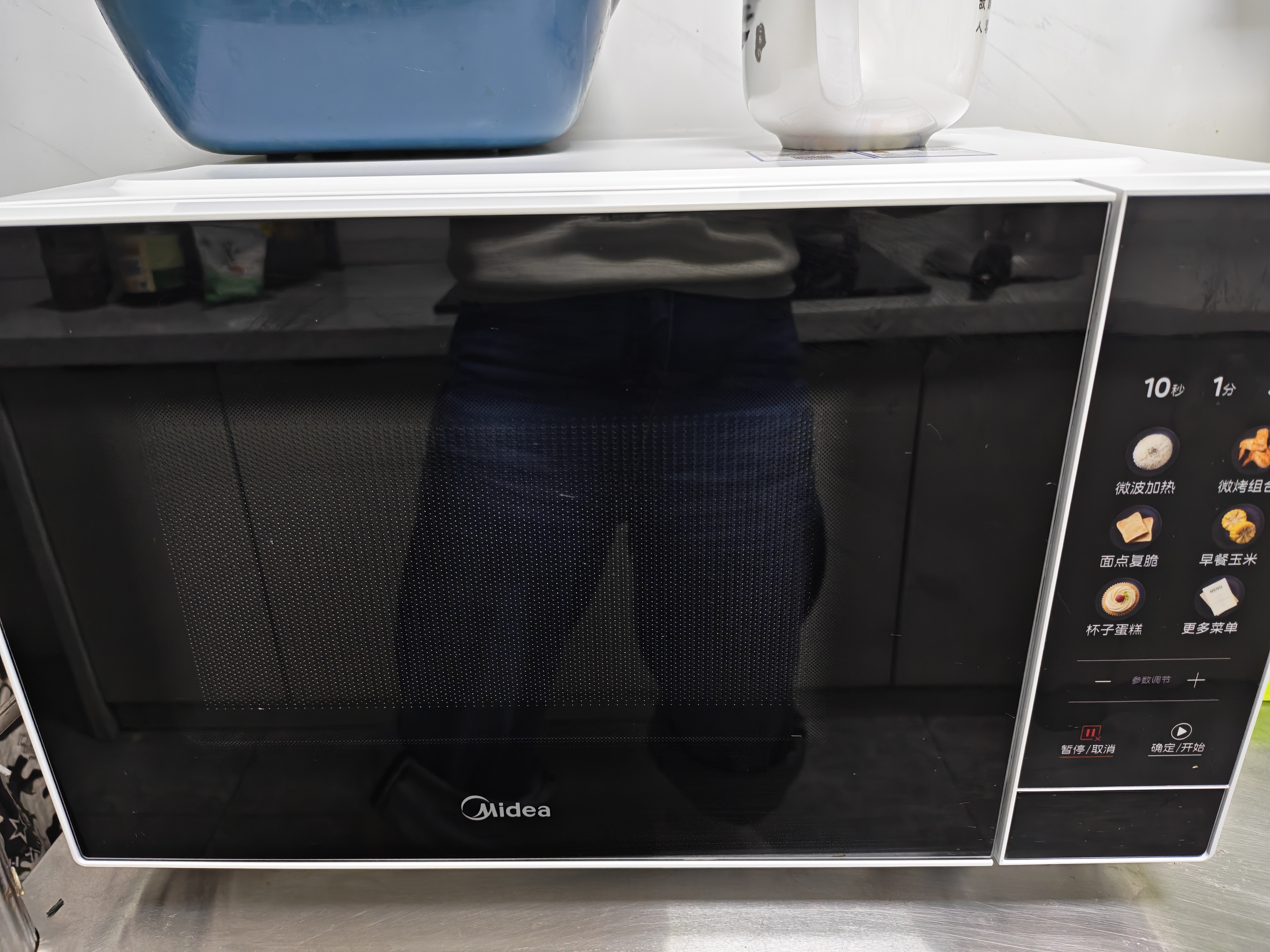 美的（Midea）微波炉烤箱一体机900w微波1000w烧烤平板光波速热23L容量变频2026新款彩膜家用一级能效 （C32） 实拍图