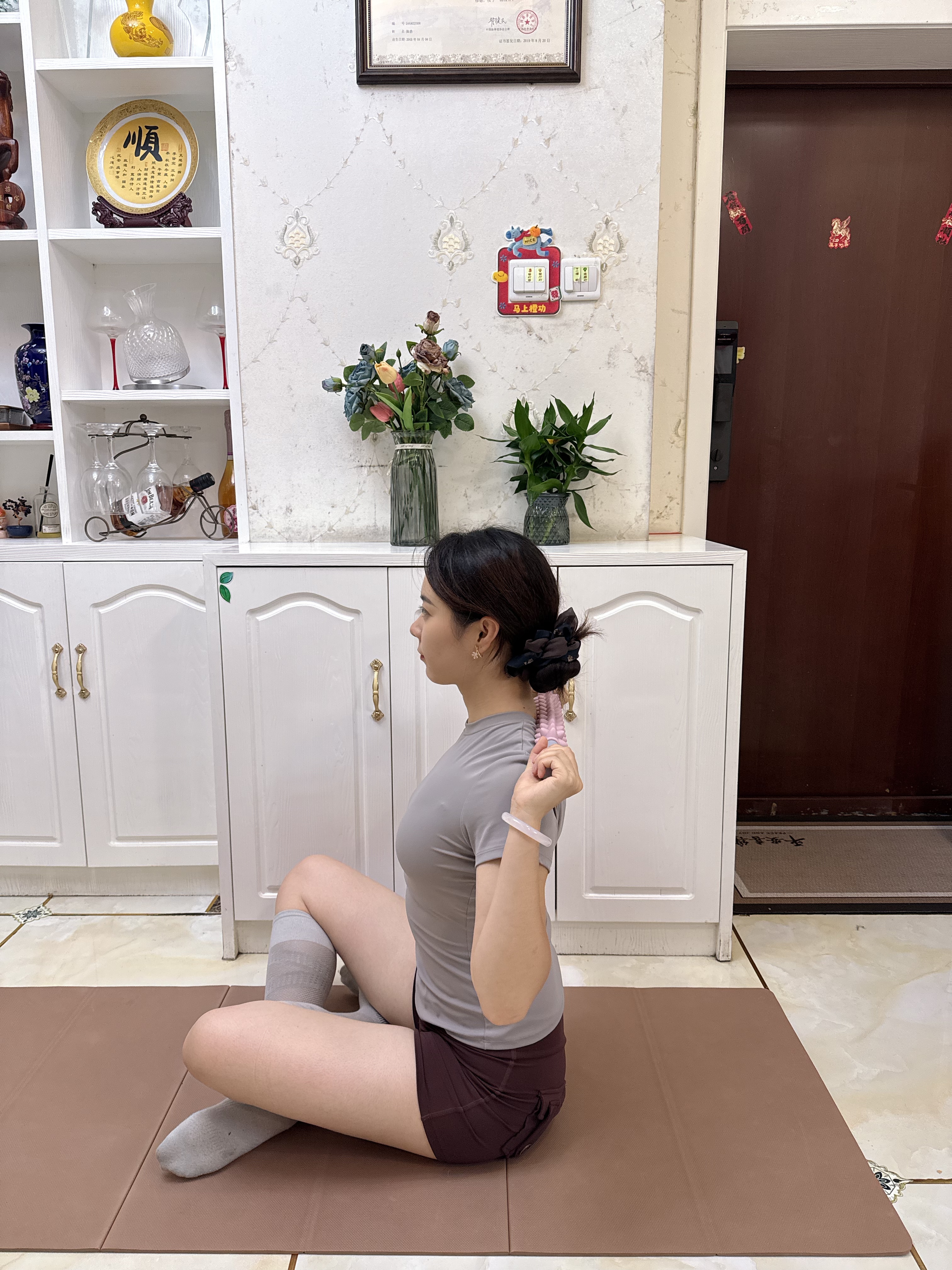 yottoy狼牙按摩棒 小腿肌肉放松滚轴细腿滚轮腿部深度按摩瑜伽器材 实拍图
