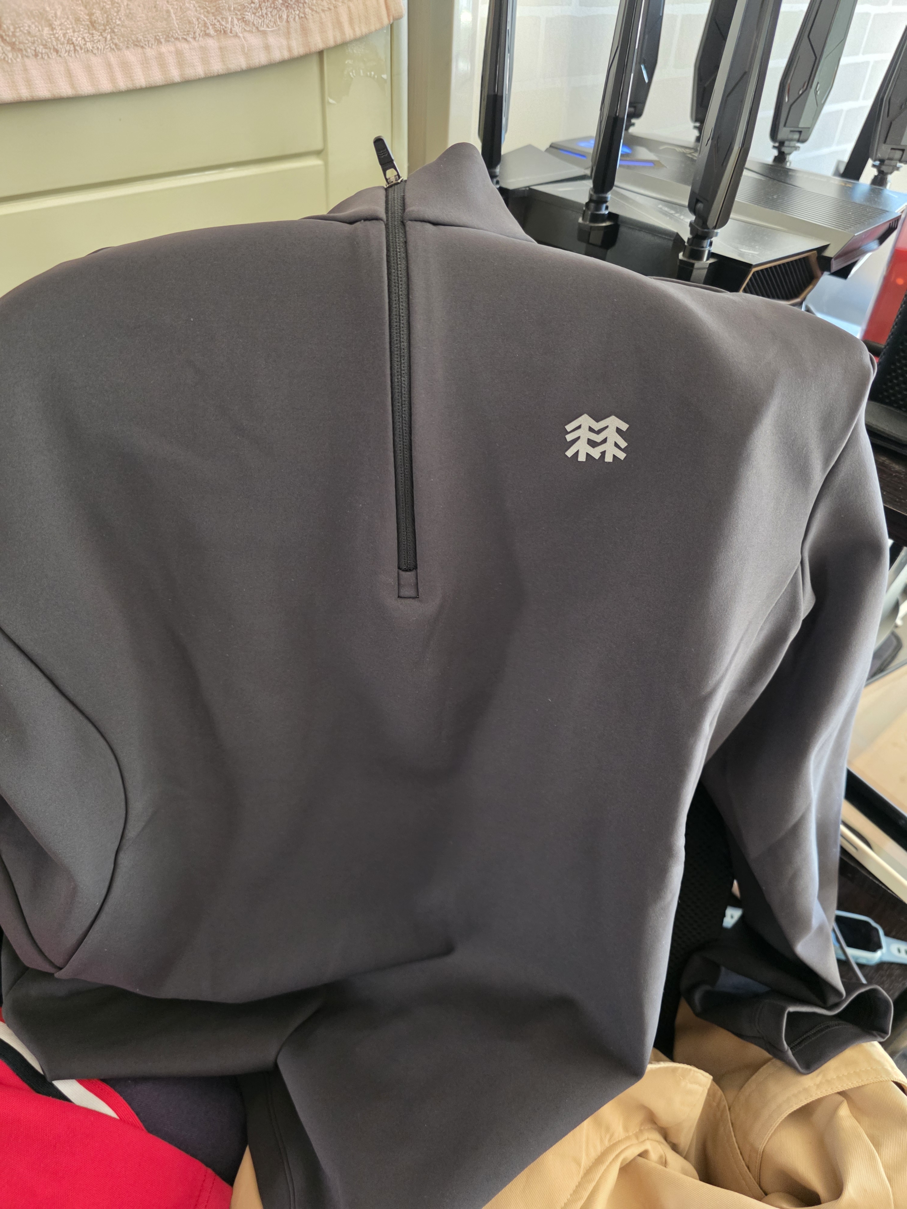 KOLON SPORT/可隆户外休闲衣 男士接触凉感UPF40+微拉绒长袖T恤 实拍图