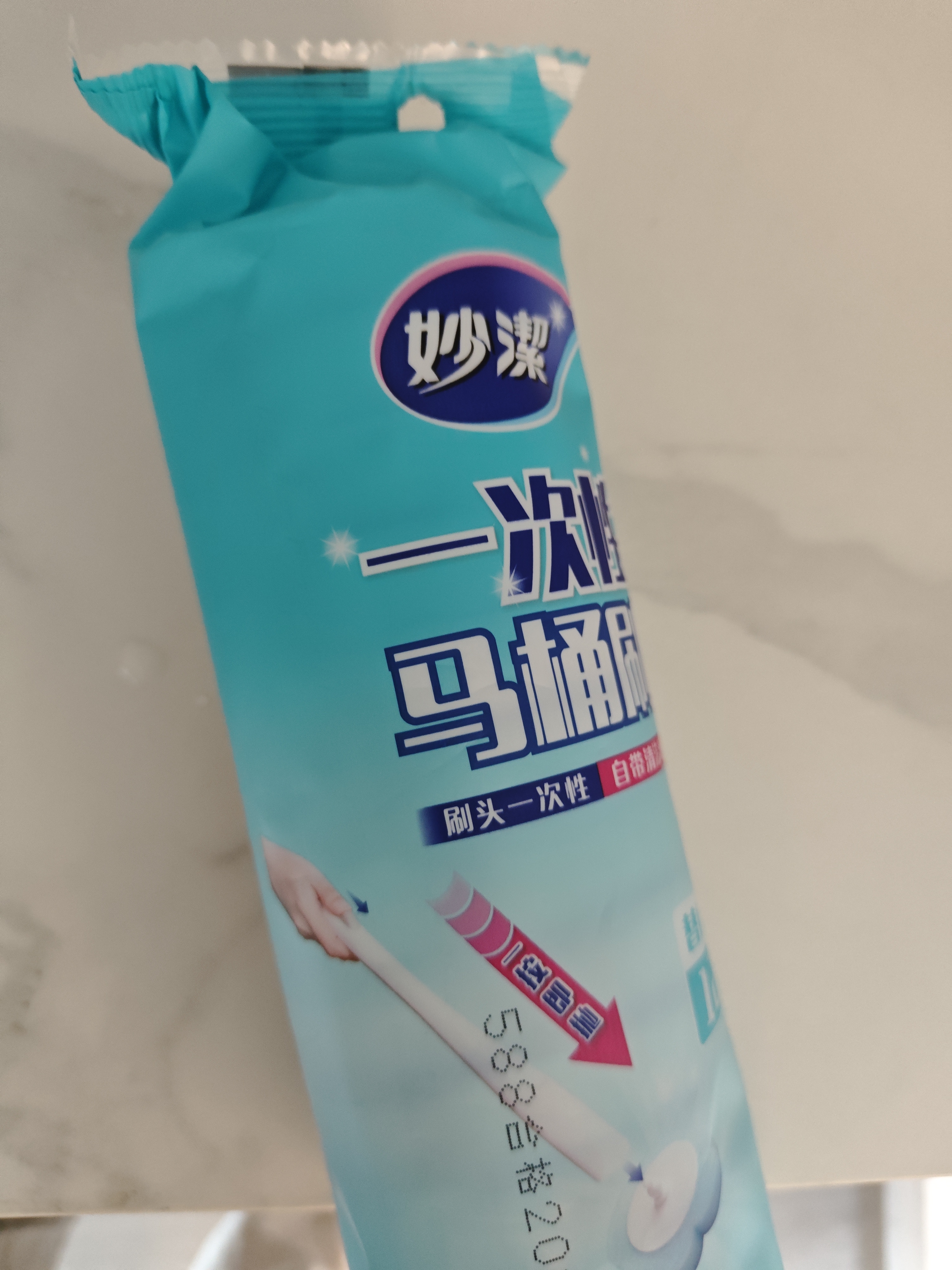 妙洁一次性马桶刷替换装家用卫生间厕所刷12片（妙洁可抛款马桶刷用） 实拍图