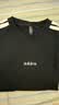 阿迪达斯（adidas）短袖T恤男夏季运动棉质透气轻薄宽松半袖 黑色/亮白 2XL 实拍图