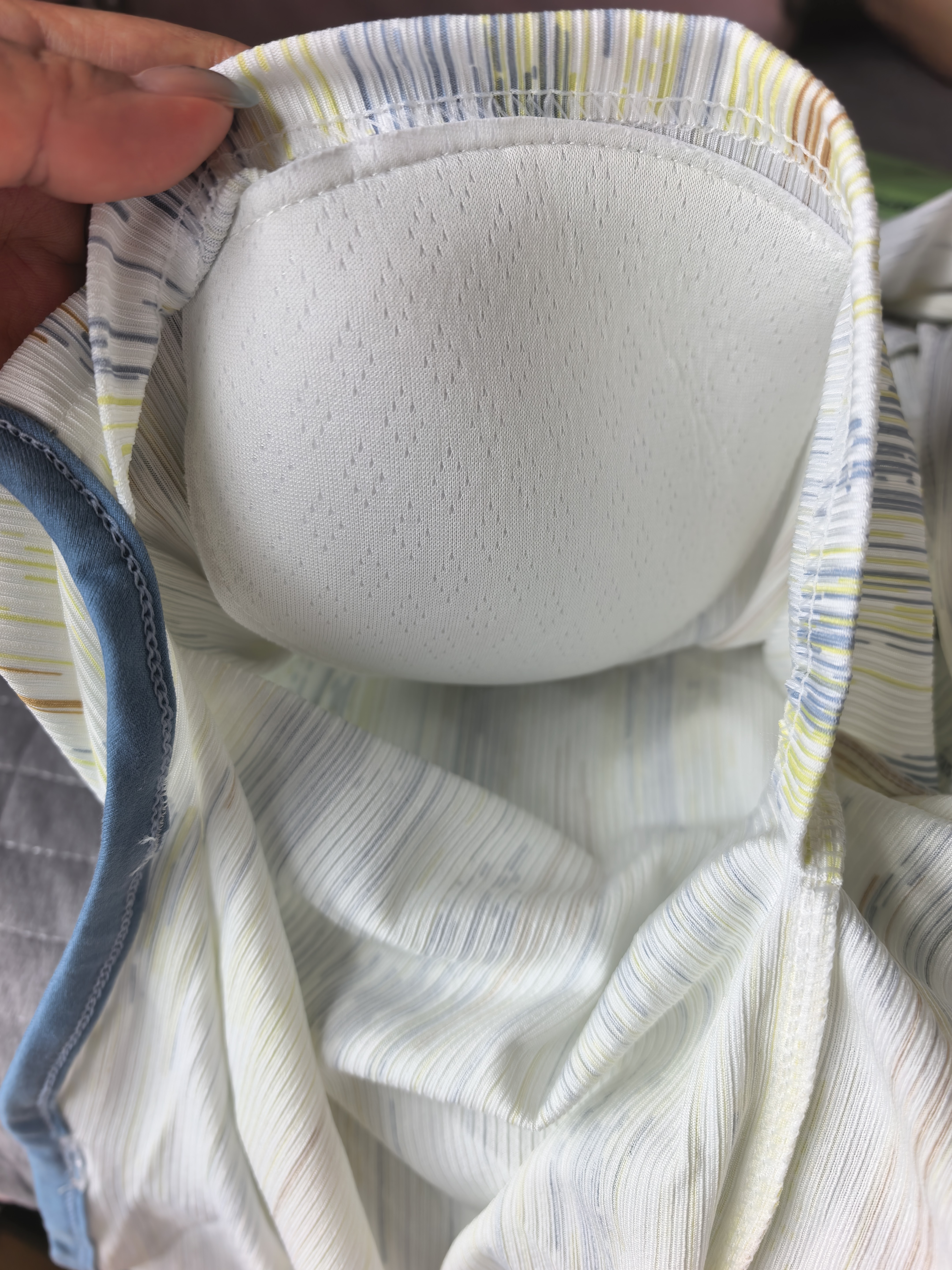 me feeling冰丝睡衣女夏季薄款带胸垫一体可外穿开衫可爱熊猫凉感家居服套装 实拍图