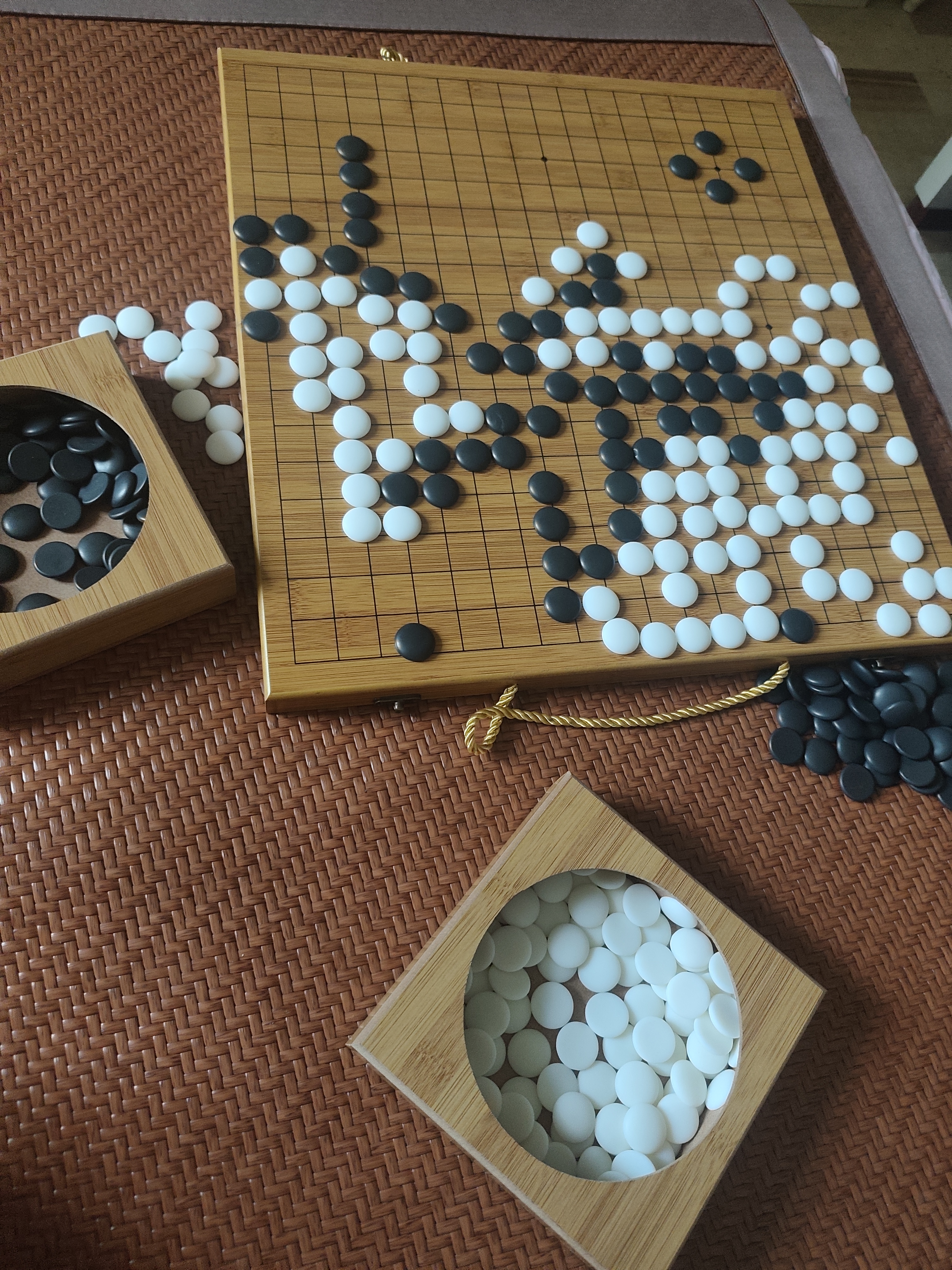 华圣围棋折叠便携手提礼盒五子棋361颗19路赠入门书手提袋礼物送长辈 实拍图