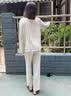 LULU CARTER蔡徐坤同款真丝睡衣男女情侣款秋冬季高端桑蚕丝家居服条纹礼盒装 白色条纹男款-短袖短裤 【代写贺卡】 2XL 【建议140-165斤】 实拍图