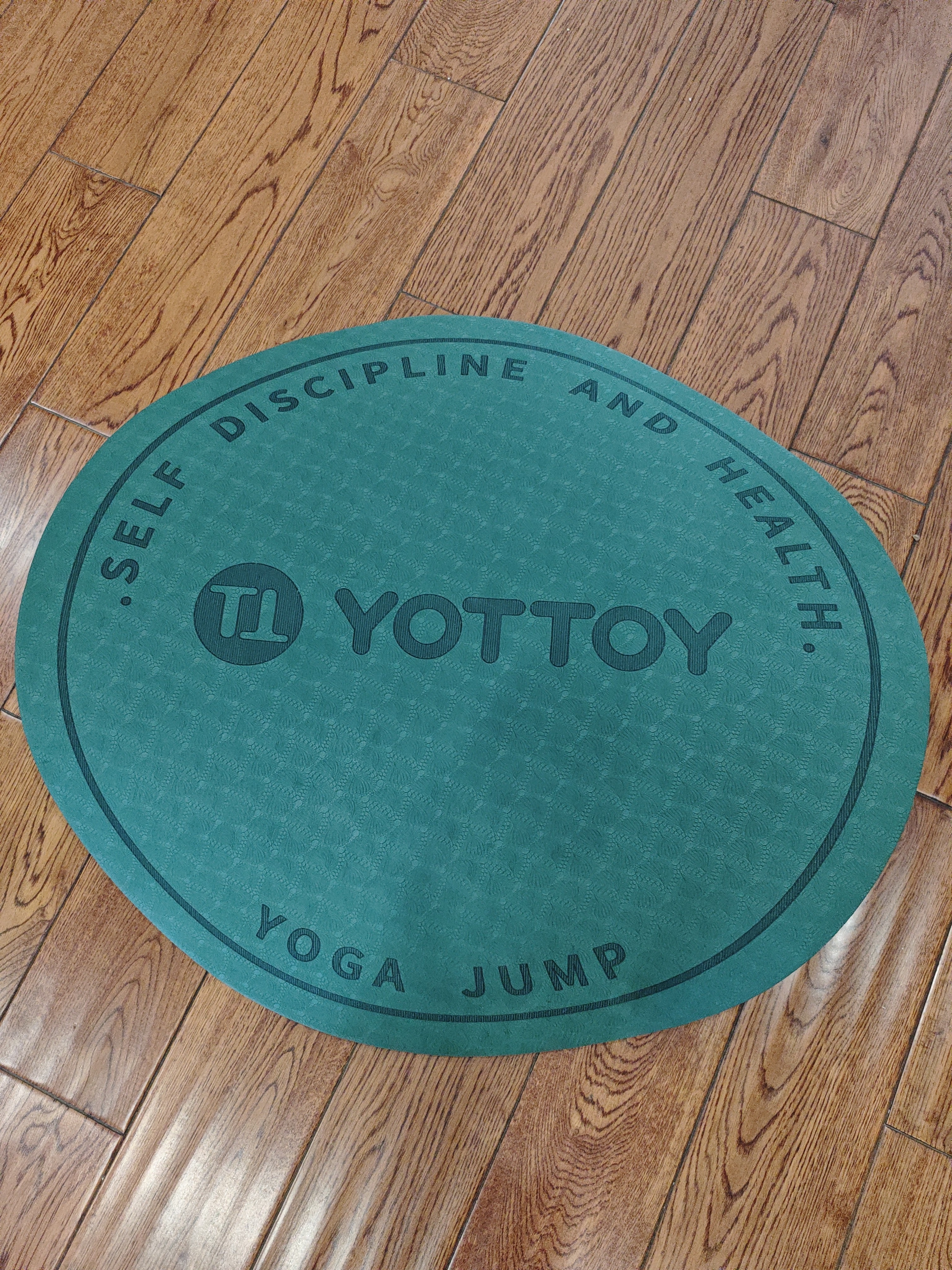 yottoy圆形无绳跳绳垫 减震加厚隔音家用室内健身运动防滑减震小地垫 实拍图
