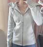 lululemon丨Scuba™ 女士拉链连帽衫*拉绒 杂色核心超浅灰(LW3KAMS) XS /4 实拍图