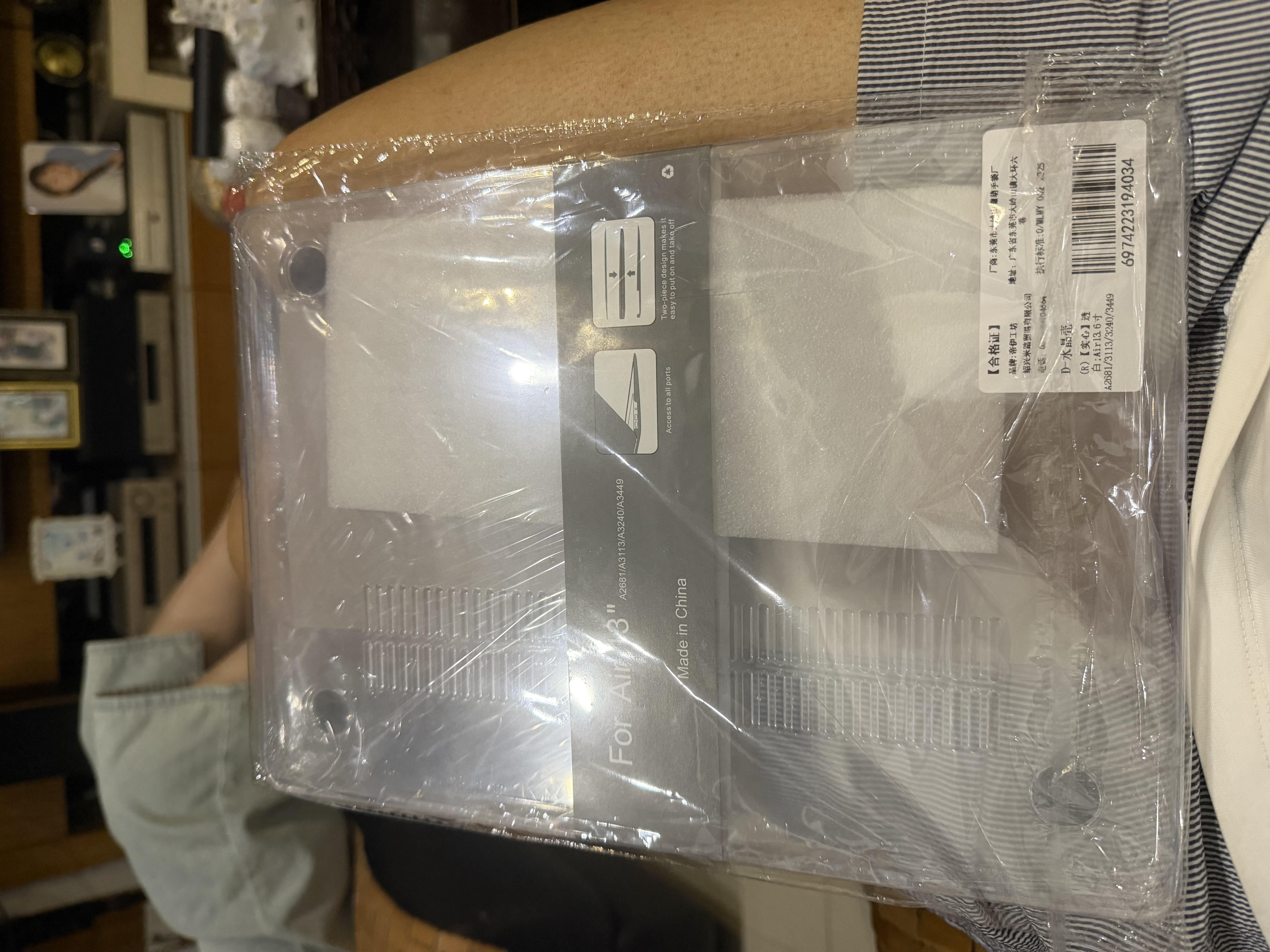 帝伊工坊适用苹果mac air13 M3/M4/M5笔记本电脑保护壳Macbook Air13.6 M2配件保护套超薄水晶透明防摔外壳 实拍图