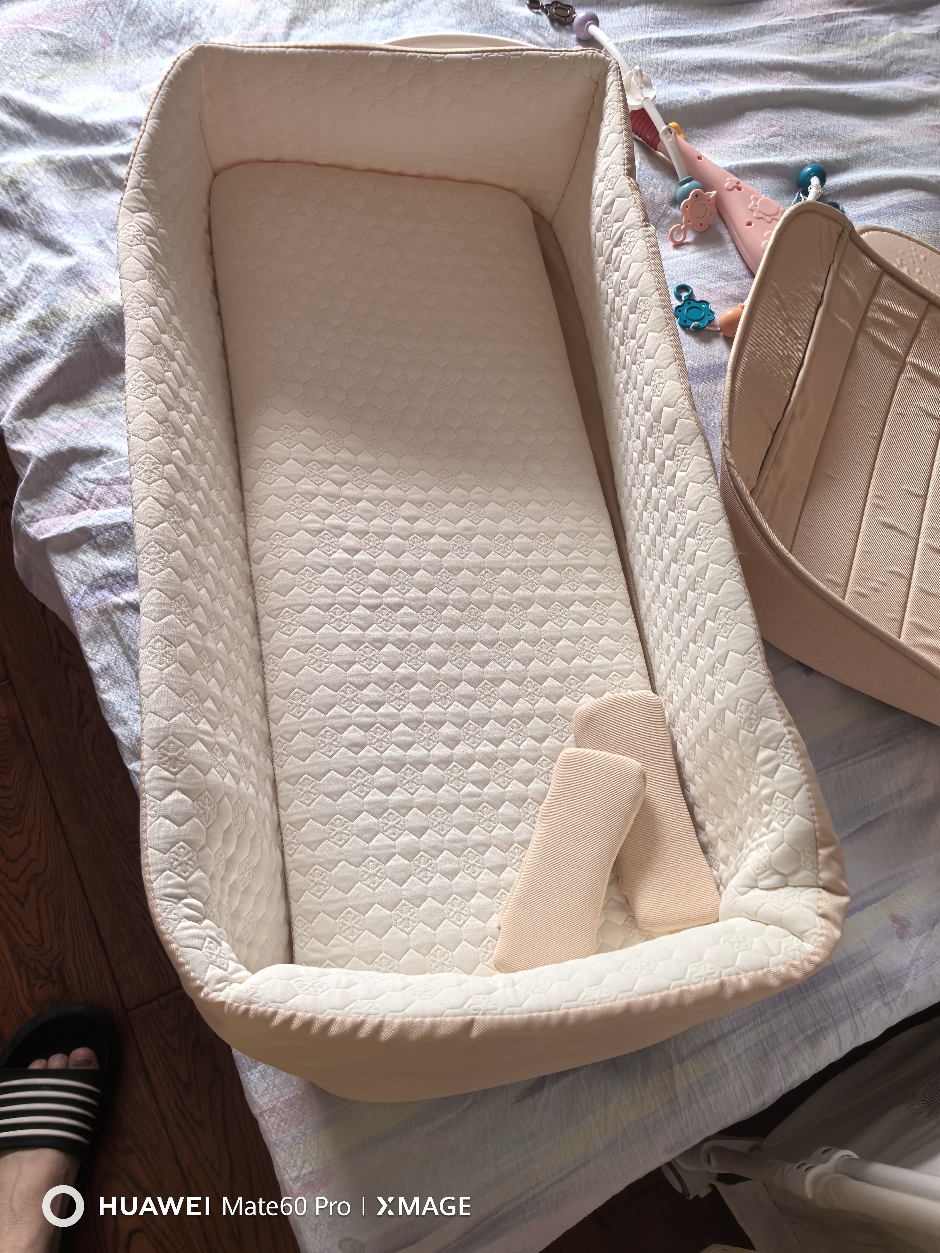 思漫特婴儿推车可坐可躺新生儿婴儿车轻便折叠双向高景观宝宝手推车 郁香金-睡篮版【云栖护脊+四轮智控双向】 实拍图