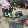 五星钻豹电动摩托车X9长续航电动车72V39AH石墨烯2000W大功率高速电摩智能半热熔胎通勤上班荧光绿 实拍图