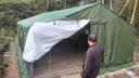 什嘉航户外工地施工加厚防雨帆布大帐篷应急救灾工程民用冬季保暖棉帐篷 镀锌圆管加厚防水牛津2*1.5 实拍图