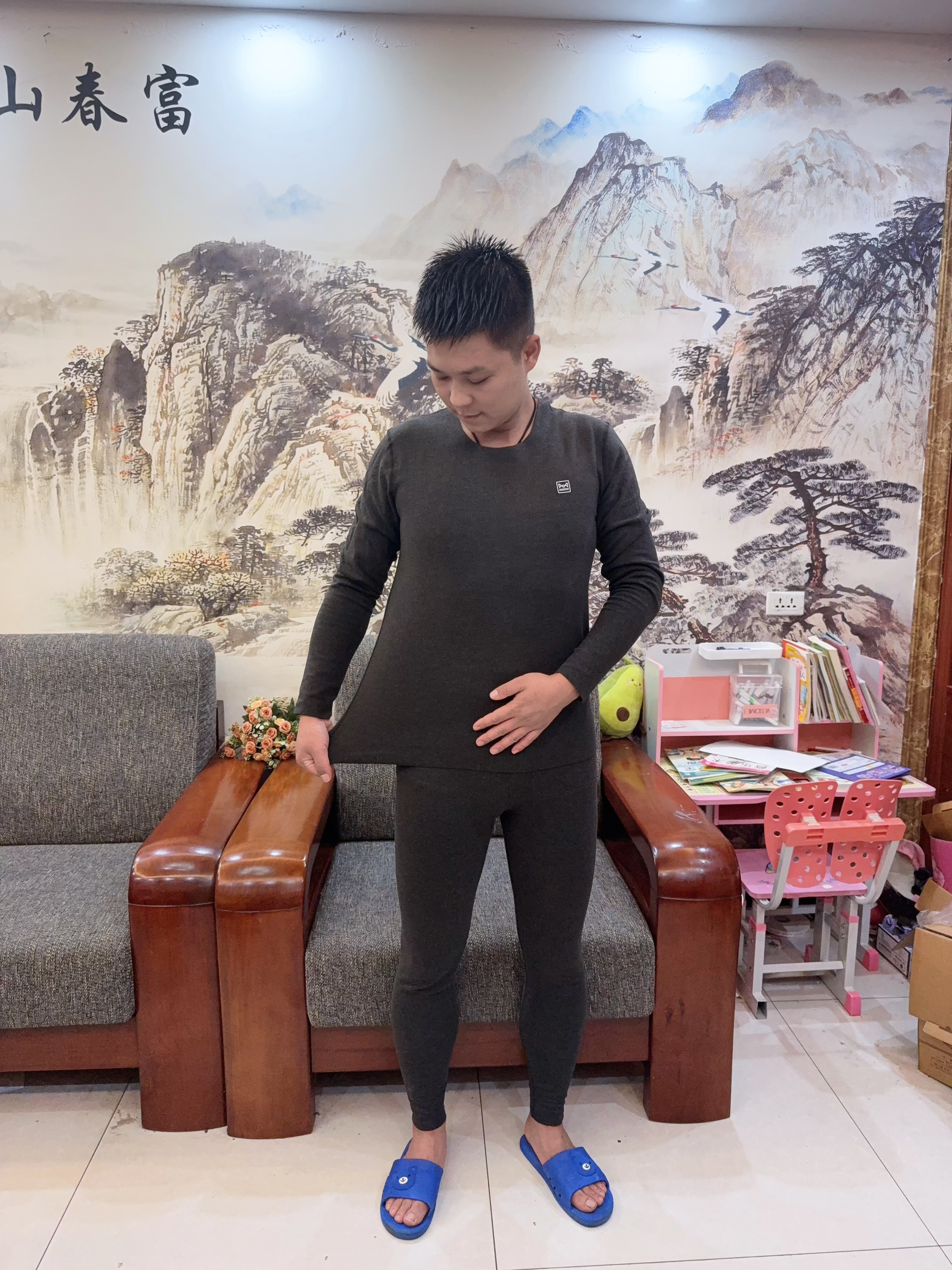 猫人德绒发热羽绒蚕丝男士保暖内衣男无痕羊绒秋衣秋裤套装26年新款 实拍图