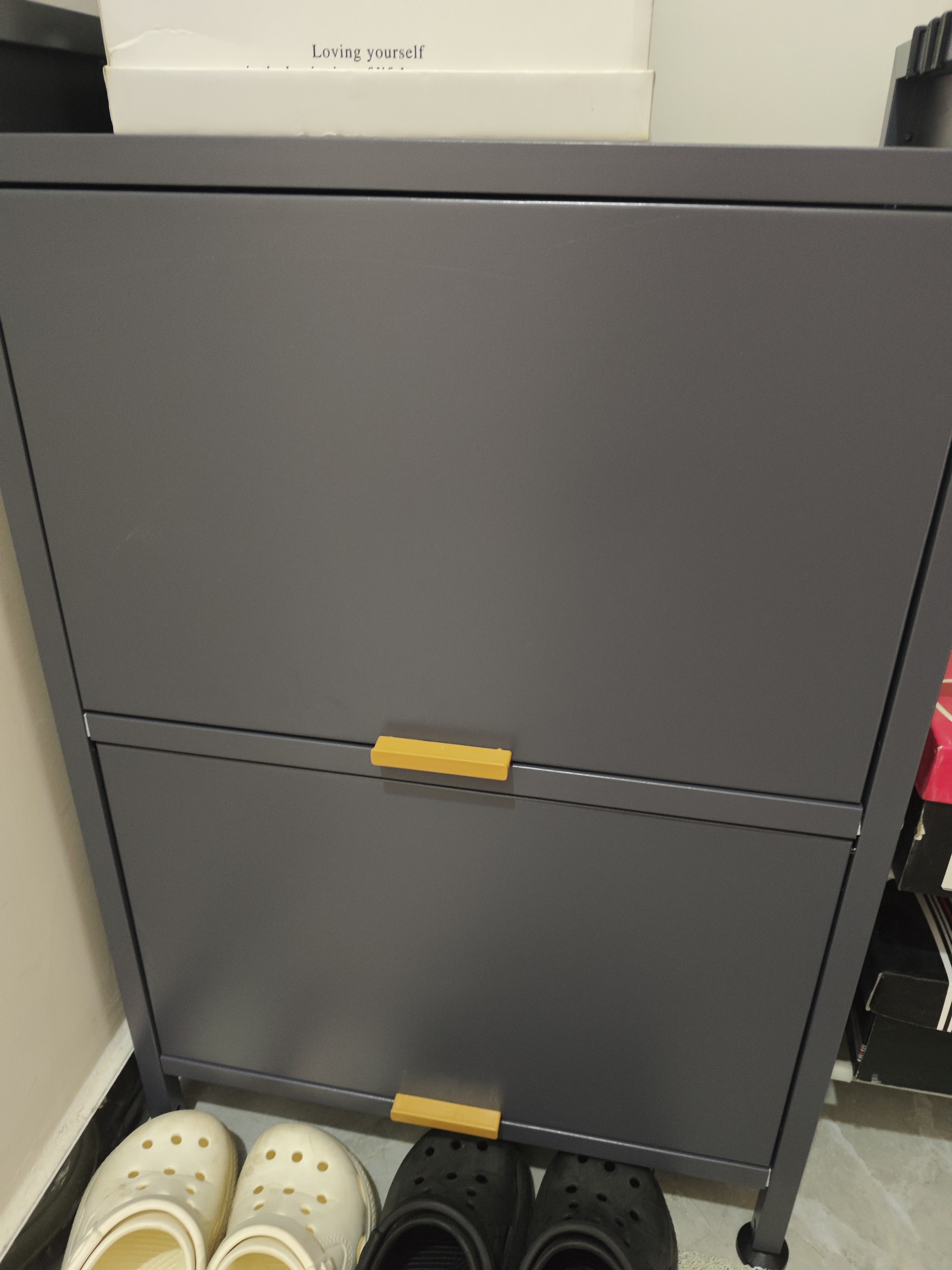唐辑鞋柜门口入户柜一体靠墙玄关大容量落地防尘鞋架平5层50*32*80 实拍图