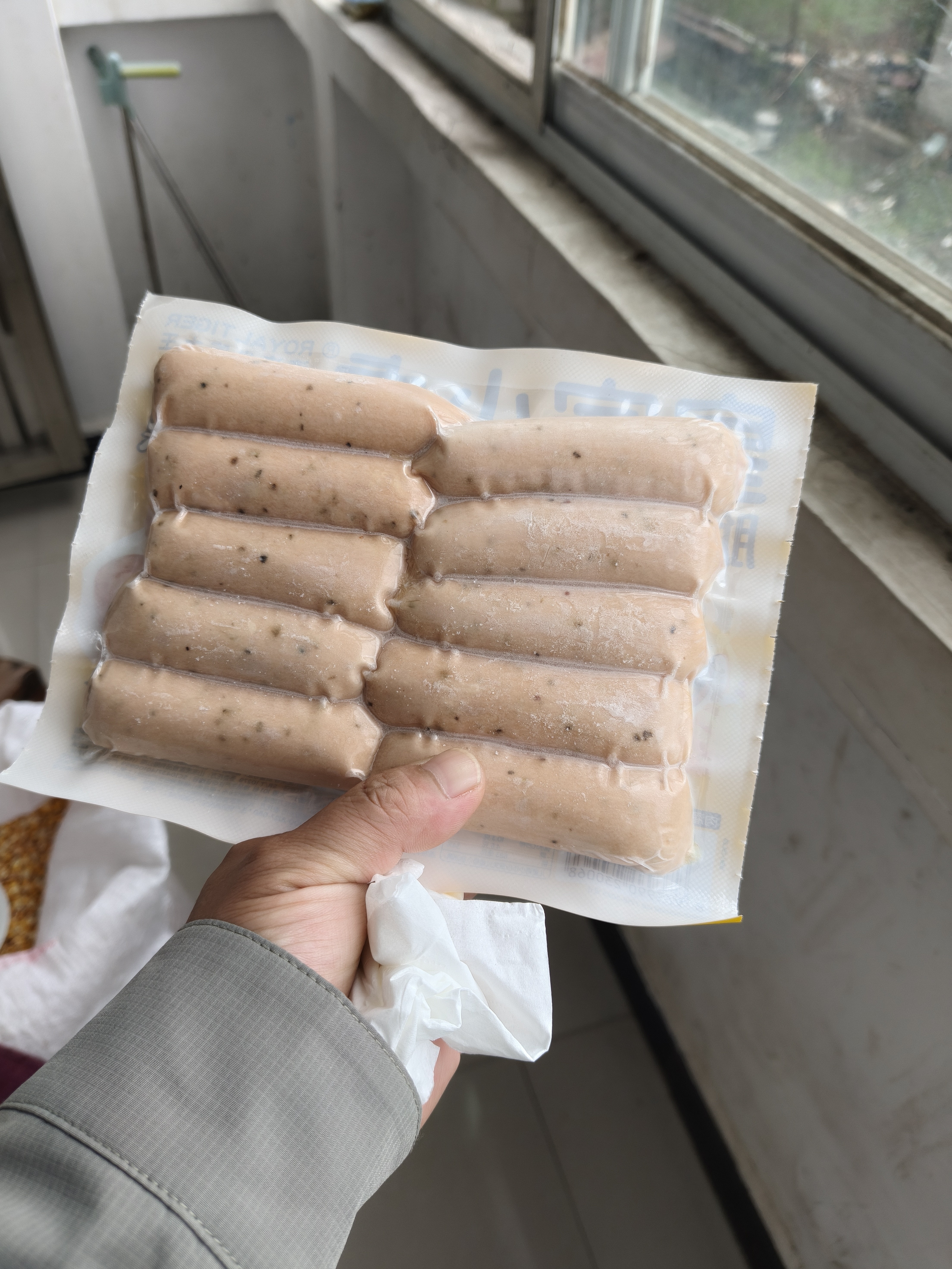 锋味派烤肠纯肉香肠400g*3/原味2+黑椒1 早餐火腿肠热狗脆皮肠烧烤食材 实拍图