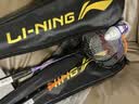李宁（LI-NING）羽毛球拍雷霆9超轻对拍2支装碳素复合中杆家庭套装橘紫 实拍图