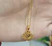 中国黄金（CHINA GOLD）足金碎冰冰四叶草黄金项链女2026轻奢吊坠生日礼物送女友老婆结婚 送礼推荐【浪漫礼盒】足金吊坠  赠镀金银链 实拍图