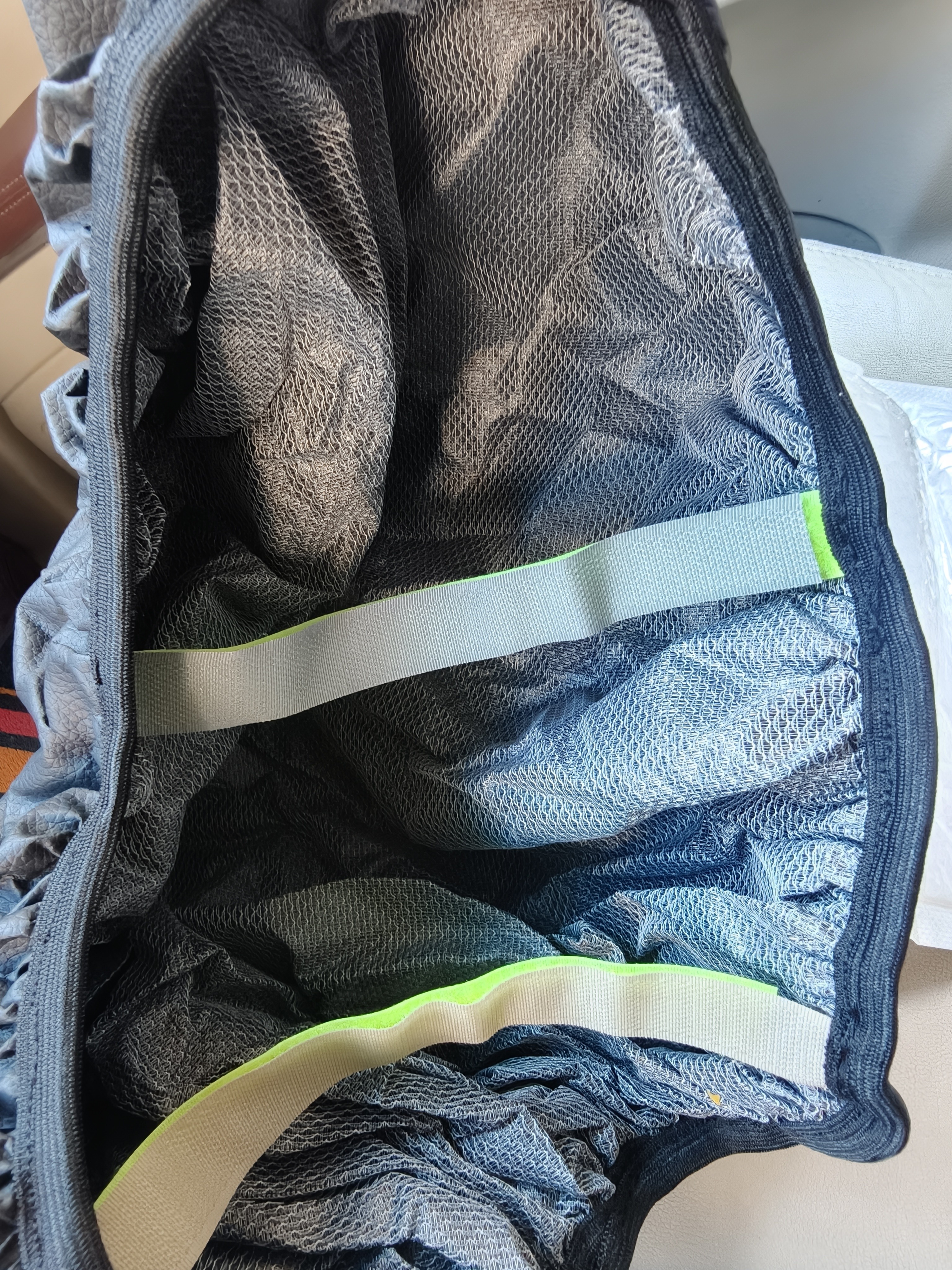 瑾卿电动车摩托车座椅防晒座套防水加厚皮革通用坐垫子保护套配件 实拍图