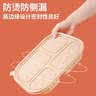 云蕾一次性饭盒加厚玉米淀粉微波餐盒带盖打包快餐便当盒4格*10套 实拍图