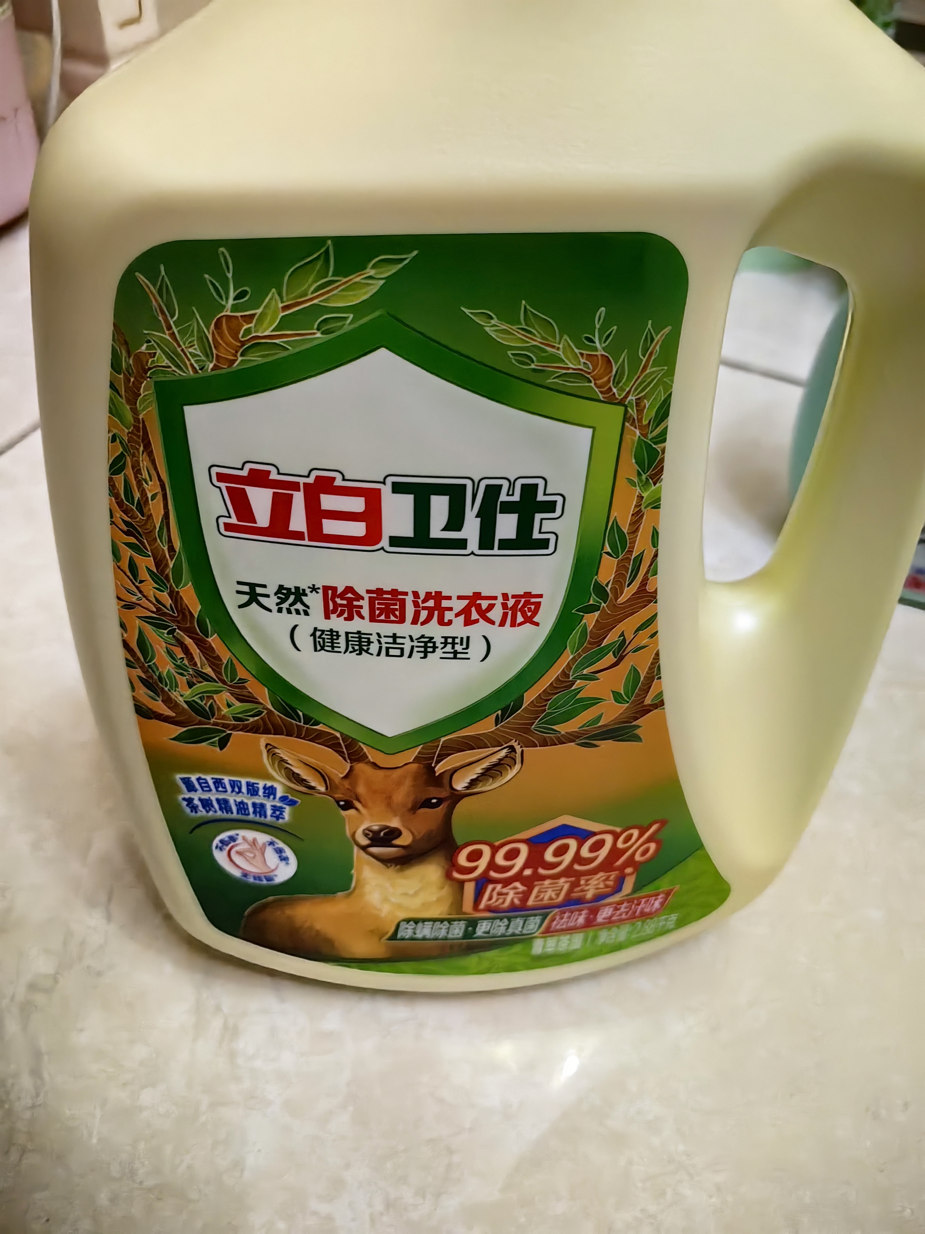 立白卫仕天然除菌洗衣液5.76斤去汗味 72h抑菌除菌率99.99%品质严选 实拍图