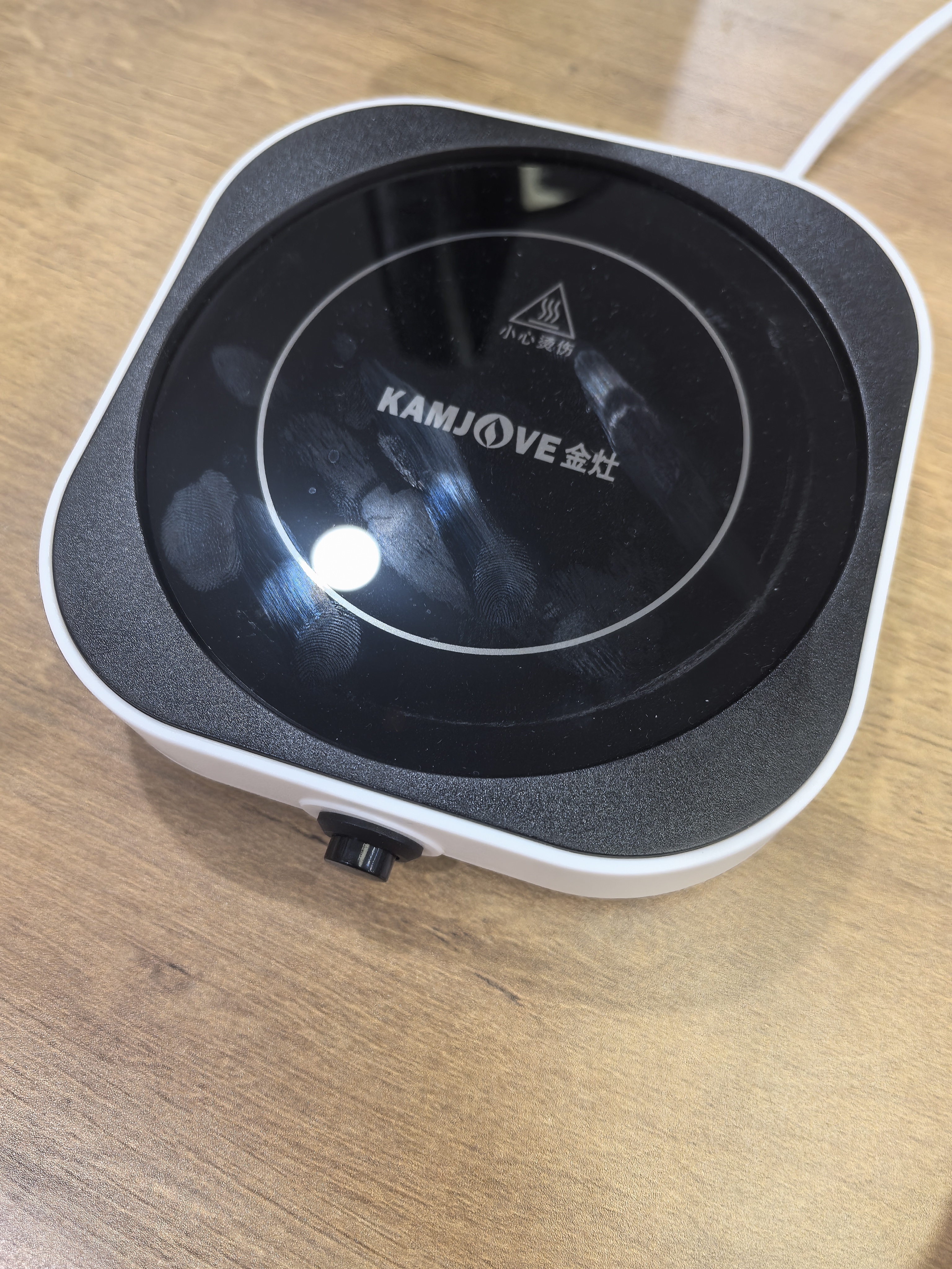 金灶（KAMJOVE） 加热恒温保温杯垫 热牛奶神器茶水杯保温加热器茶具暖杯垫WB-08 珍珠白 实拍图