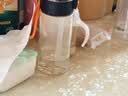 京东京造 水杯 运动大容量儿童吸管杯子学生 【PPSU黄金树脂】黑橙550mL 实拍图