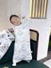 爱贝迪拉（AIBEDILA）婴儿睡袋秋冬宝宝无袖背心式加厚睡袋儿童防踢被四季通用 纯棉 实拍图