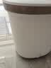 海尔（Haier）【中秋礼品】泡脚桶抑菌足浴盆加热暖脚自动按摩保暖洗脚盆高深桶洗脚桶实用生日礼物HQY-J741W 实拍图