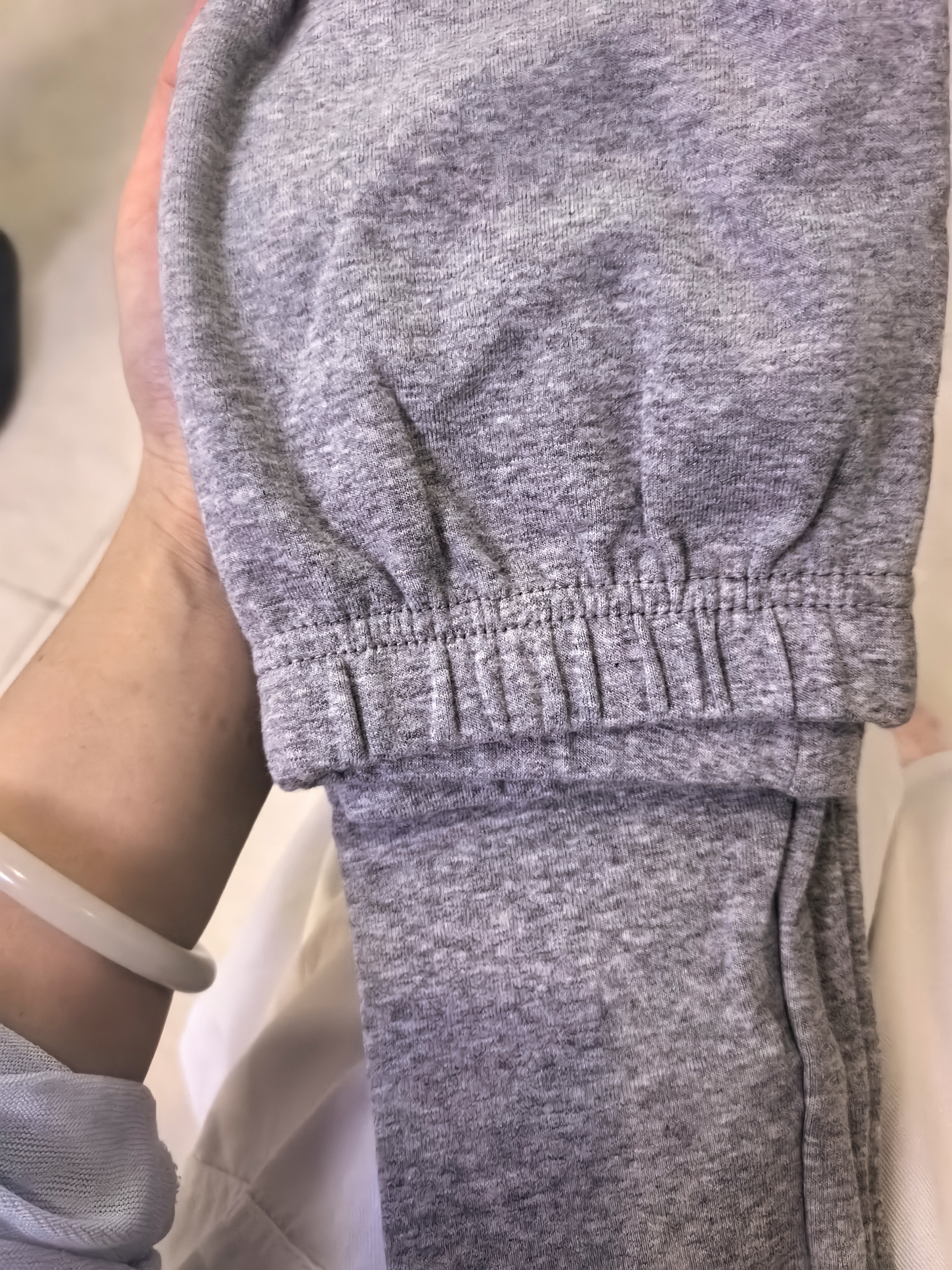 贝瑞加（Babyprints）女童打底裤儿童裤子女宝宝弹力长裤女孩春秋底裤木耳边 灰120 实拍图