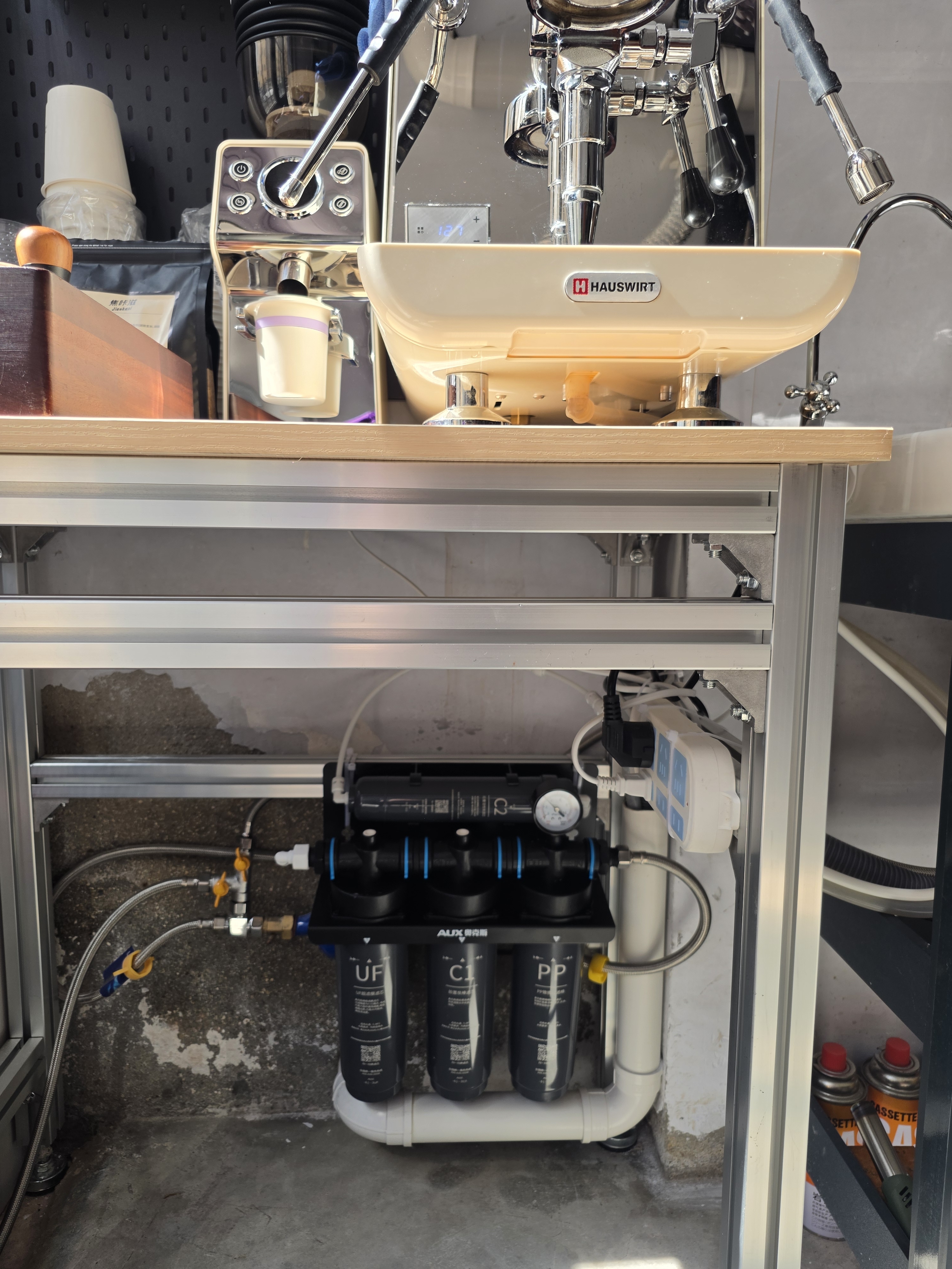 奥克斯（AUX）商用超滤净水器大流量双出水直饮机奶茶店咖啡厅餐馆自来水保留矿物质前置过滤器 商用双出水款-自行安装 实拍图