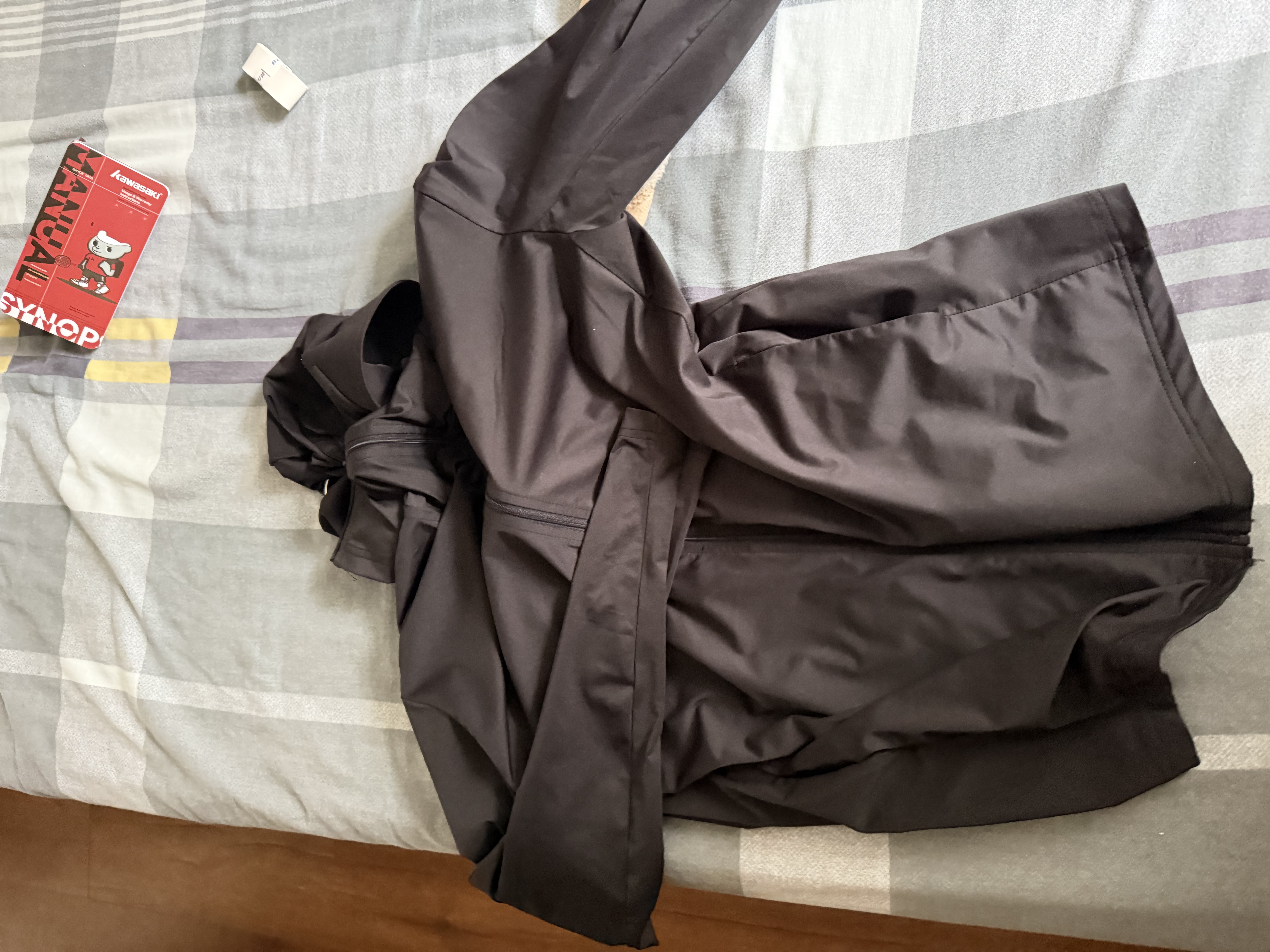 名创优品（MINISO）冰丝防晒衣男夏季户外大帽檐防紫外线外套凉感上衣服 黑 XL 实拍图