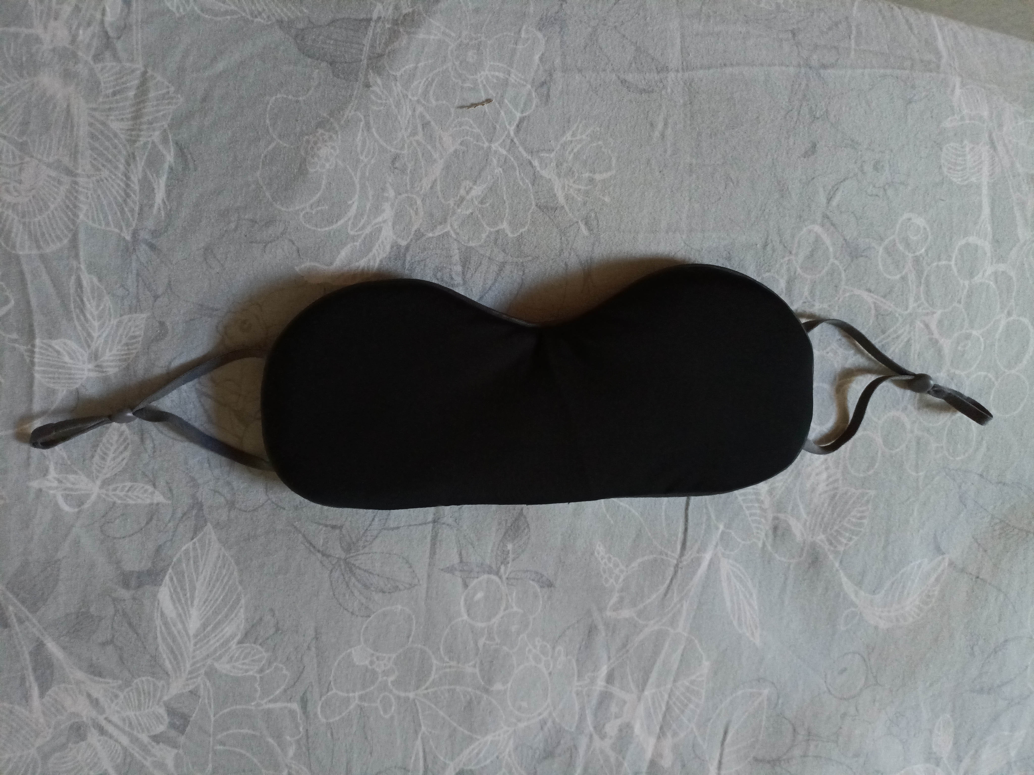 FIT MOMENT眼罩仿真丝睡眠遮光透气男女士通用午睡觉舒适夏日冰凉感丝黑色 实拍图