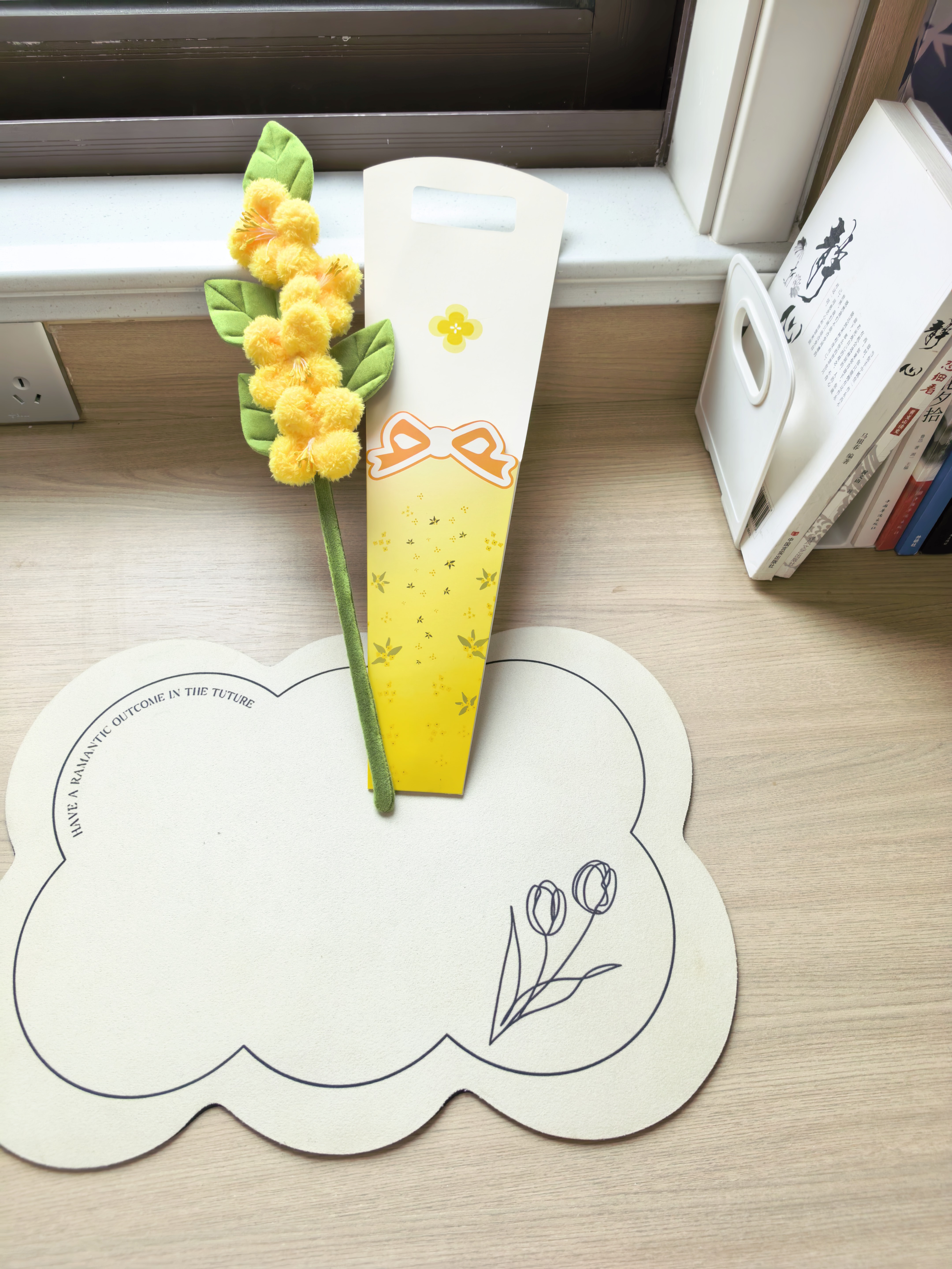 京东鲜花毛绒桂花单支礼物活动伴手礼手工花束小众有纪念意义 实拍图