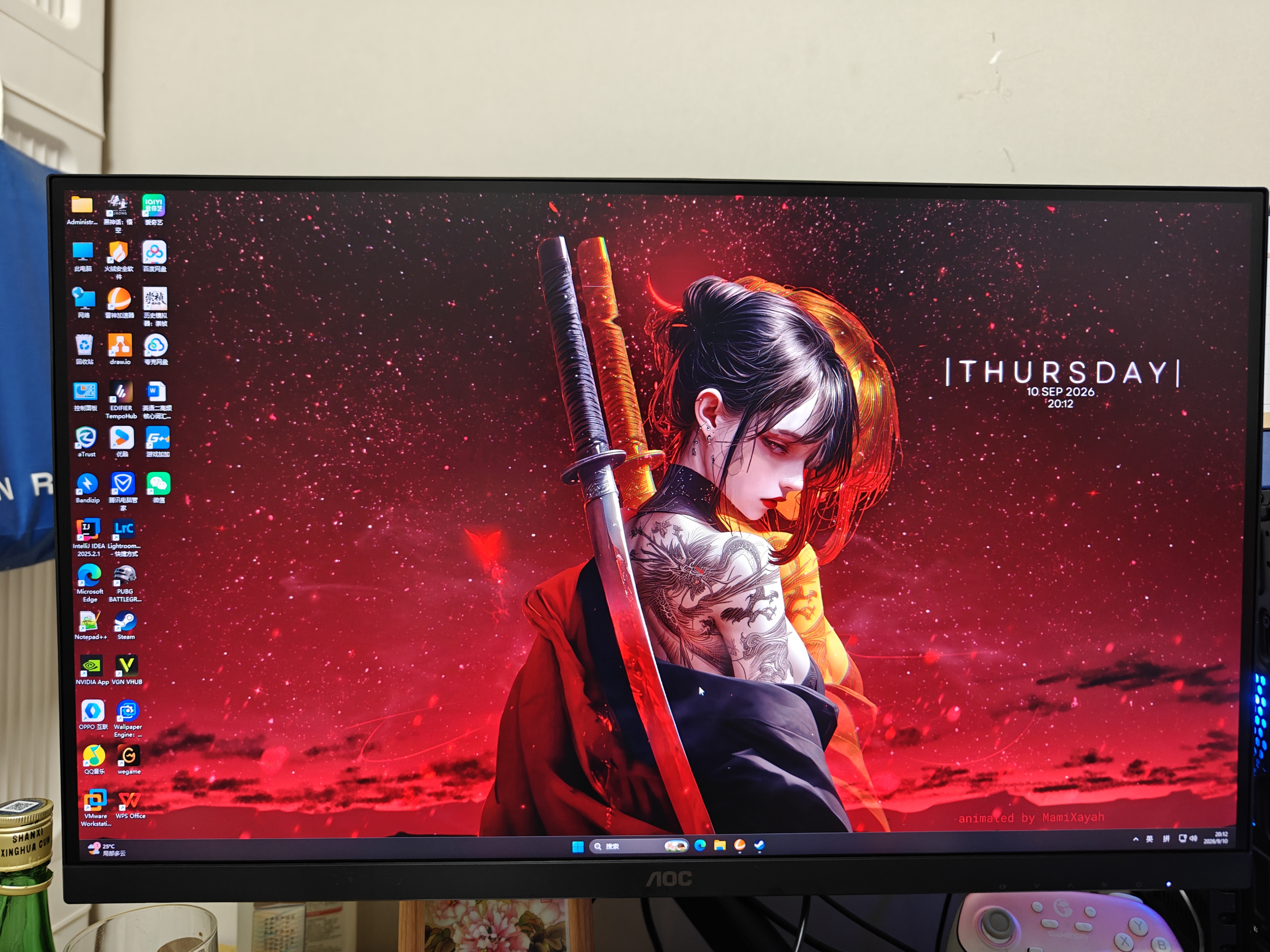 AOC 27英寸2K原生240HZ电竞显示器Fast IPS快速液晶硬件低蓝光0.3MS响应笔记本外接台式电脑游戏屏幕 【满血战神】2K原生320HZ Q27G40SE/P 实拍图
