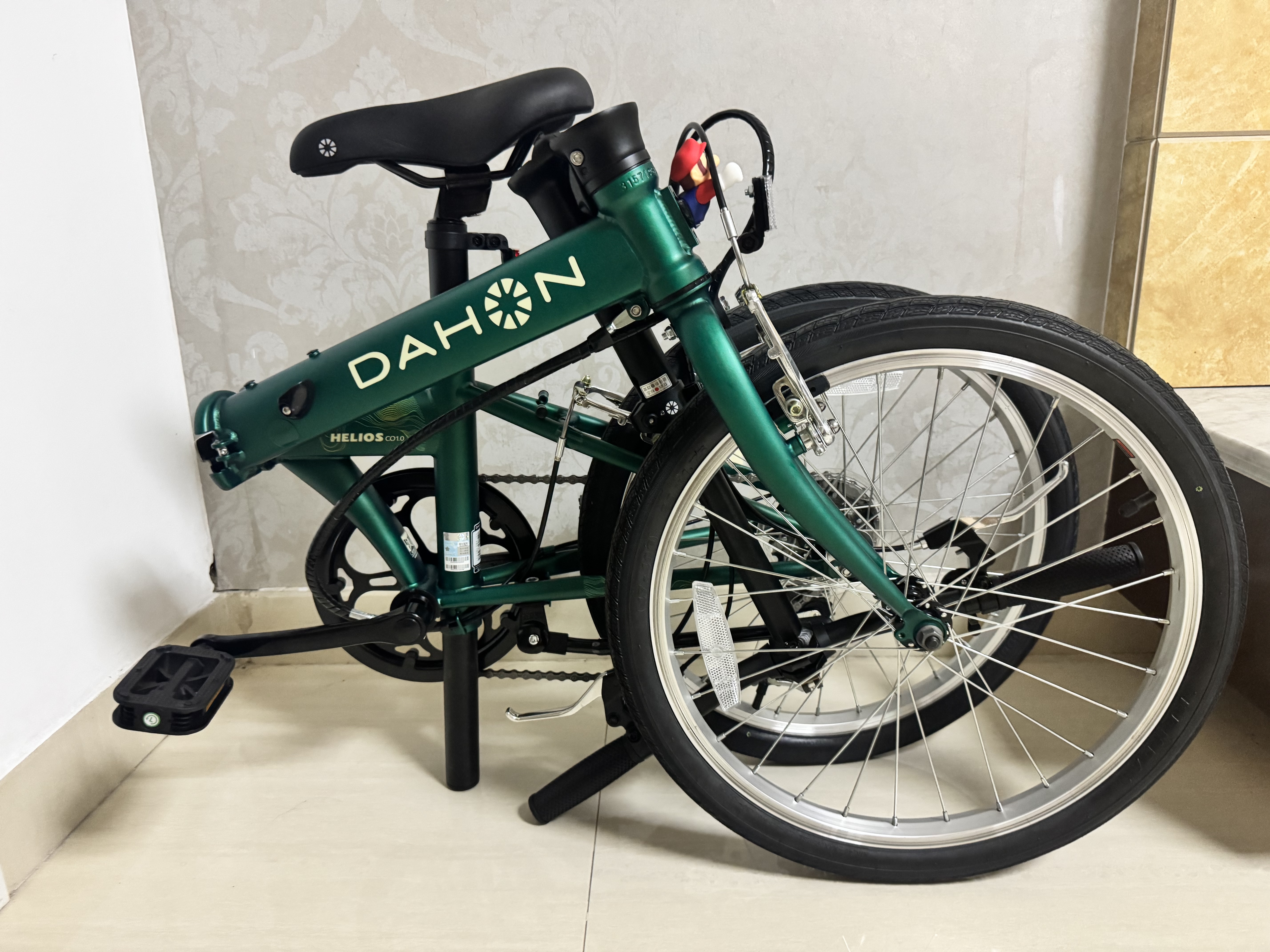 大行（DAHON）D6折叠自行车20英寸6速成人休闲单车 KBC061 墨绿色 20英寸 实拍图