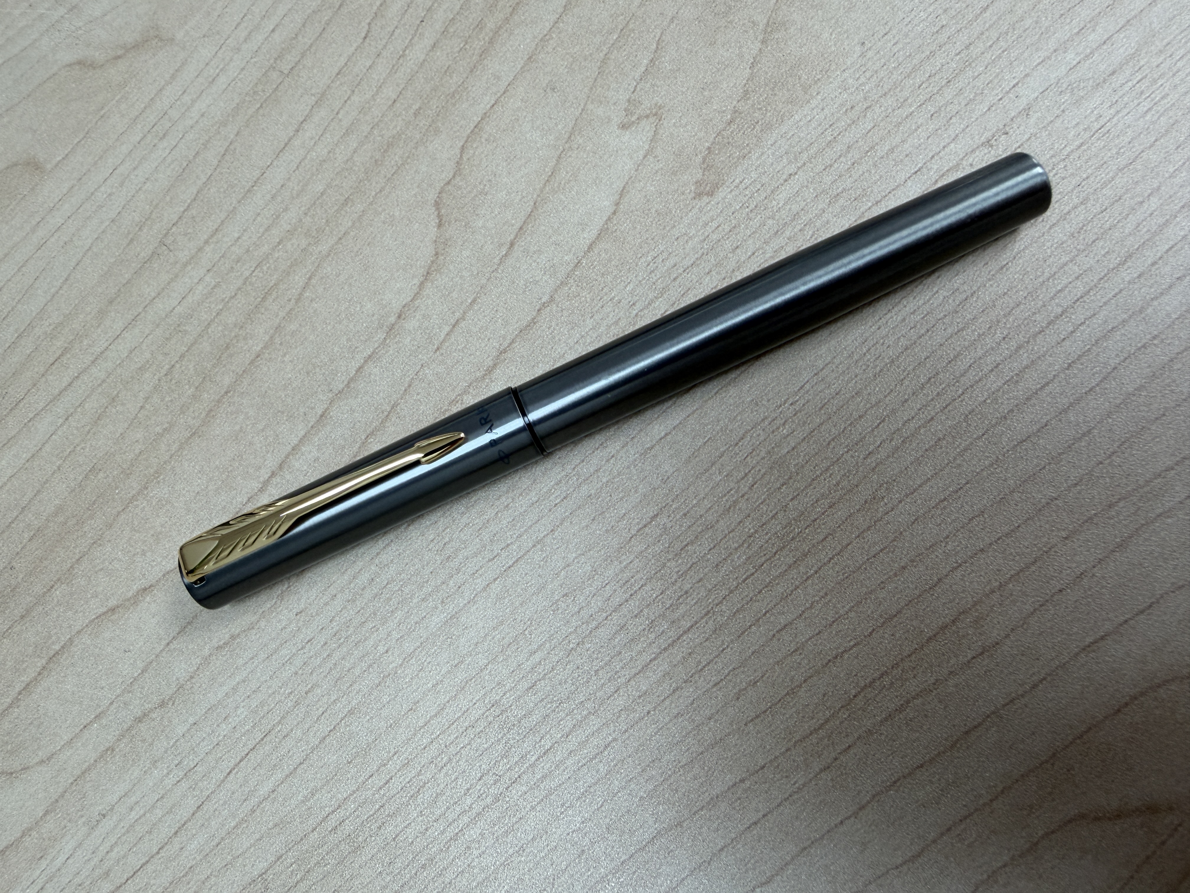 派克（PARKER）签字笔商务办公专用送礼经典书写练字威雅XL灰金夹宝珠笔中秋节送礼送好友白条优惠 实拍图