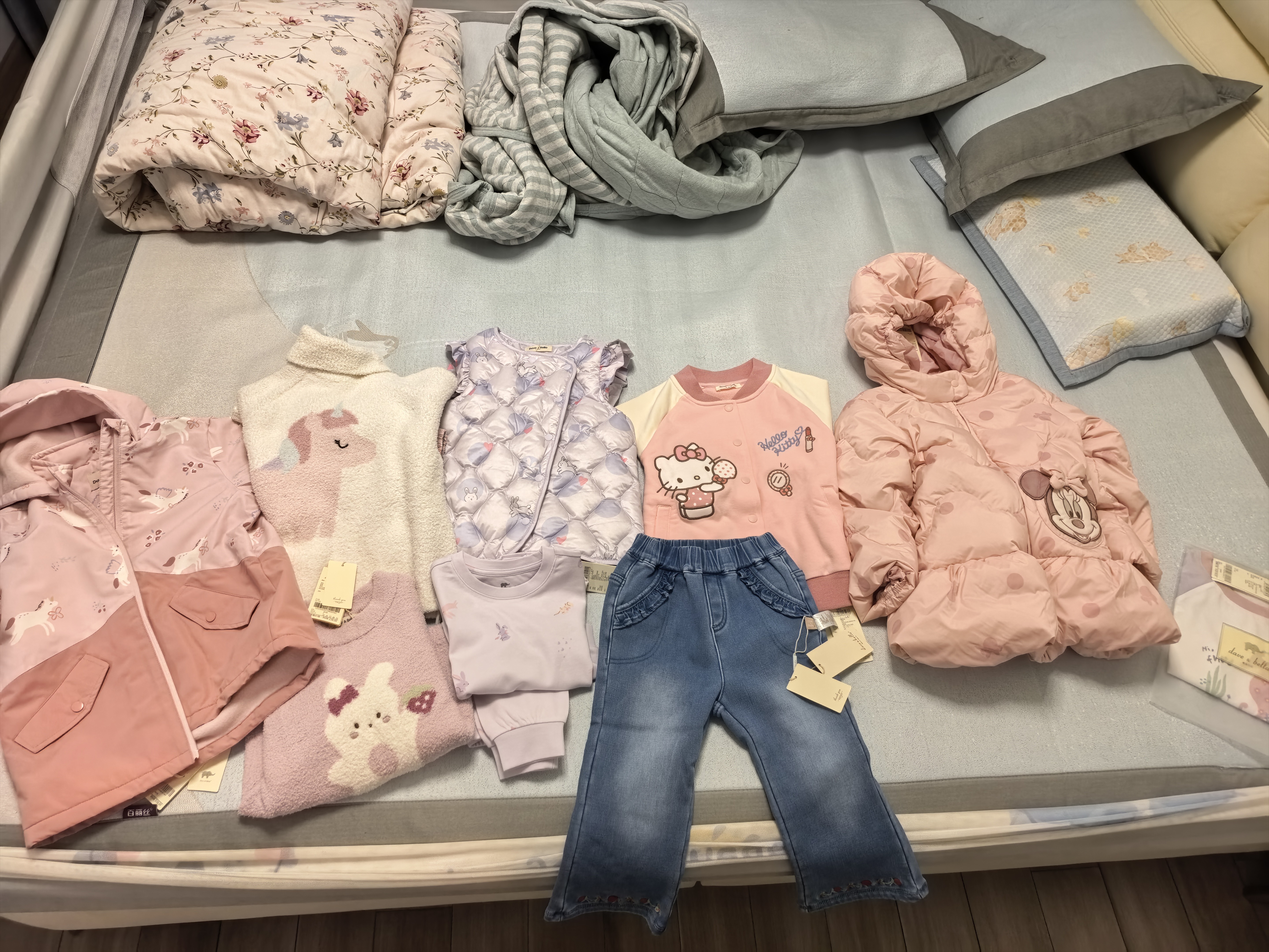 戴维贝拉（DAVE＆BELLA）儿童高领毛衣半边绒雪尼尔男童上衣女童针织衫秋冬新款宝宝衣服 米白【DB4237172-A】 110 cm（建议身高100-110cm） 实拍图