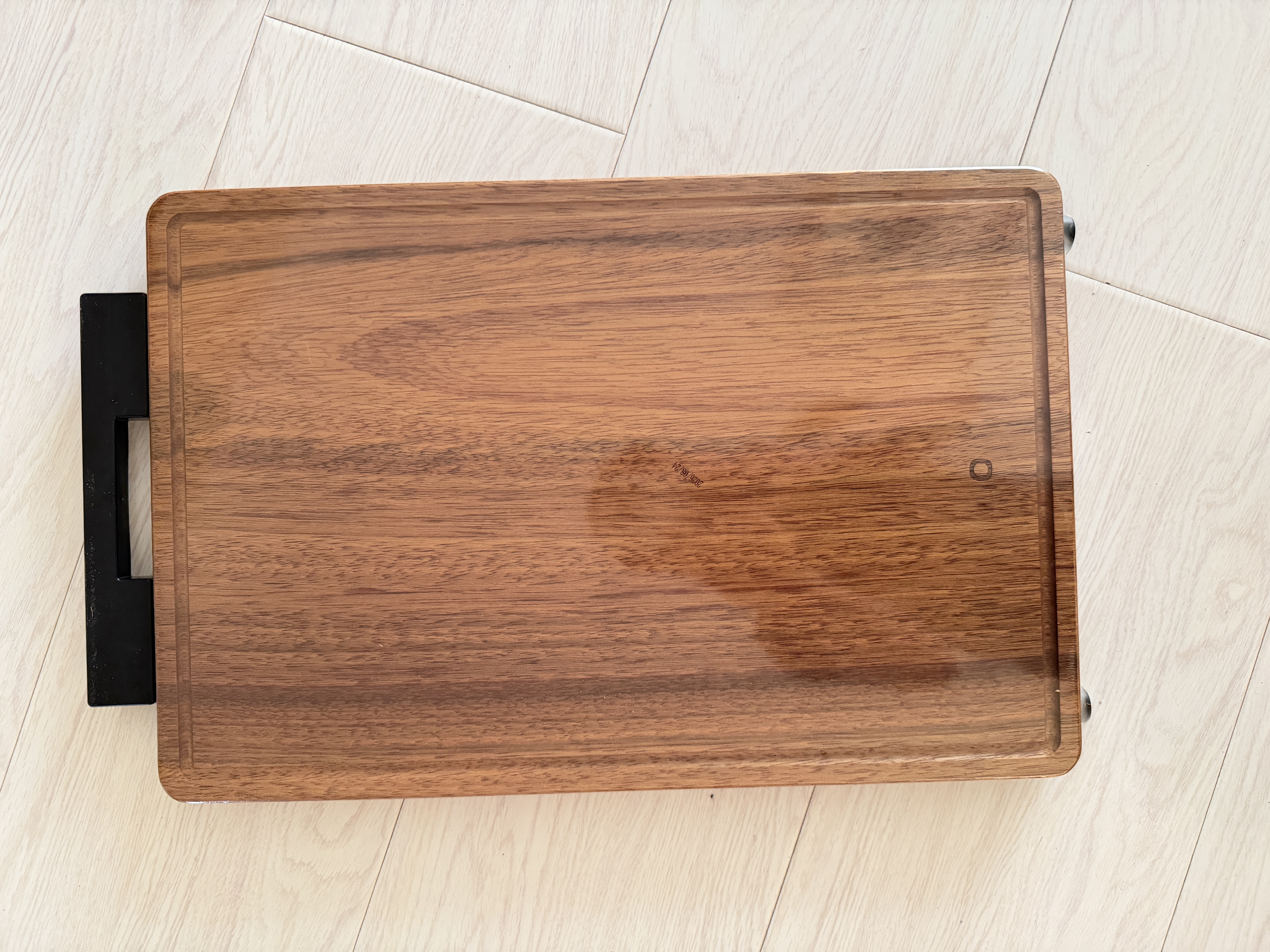 京东京造 菜板 砧案板切菜实木家用抗菌防霉【整木黑金檀】45*30*3cm 实拍图