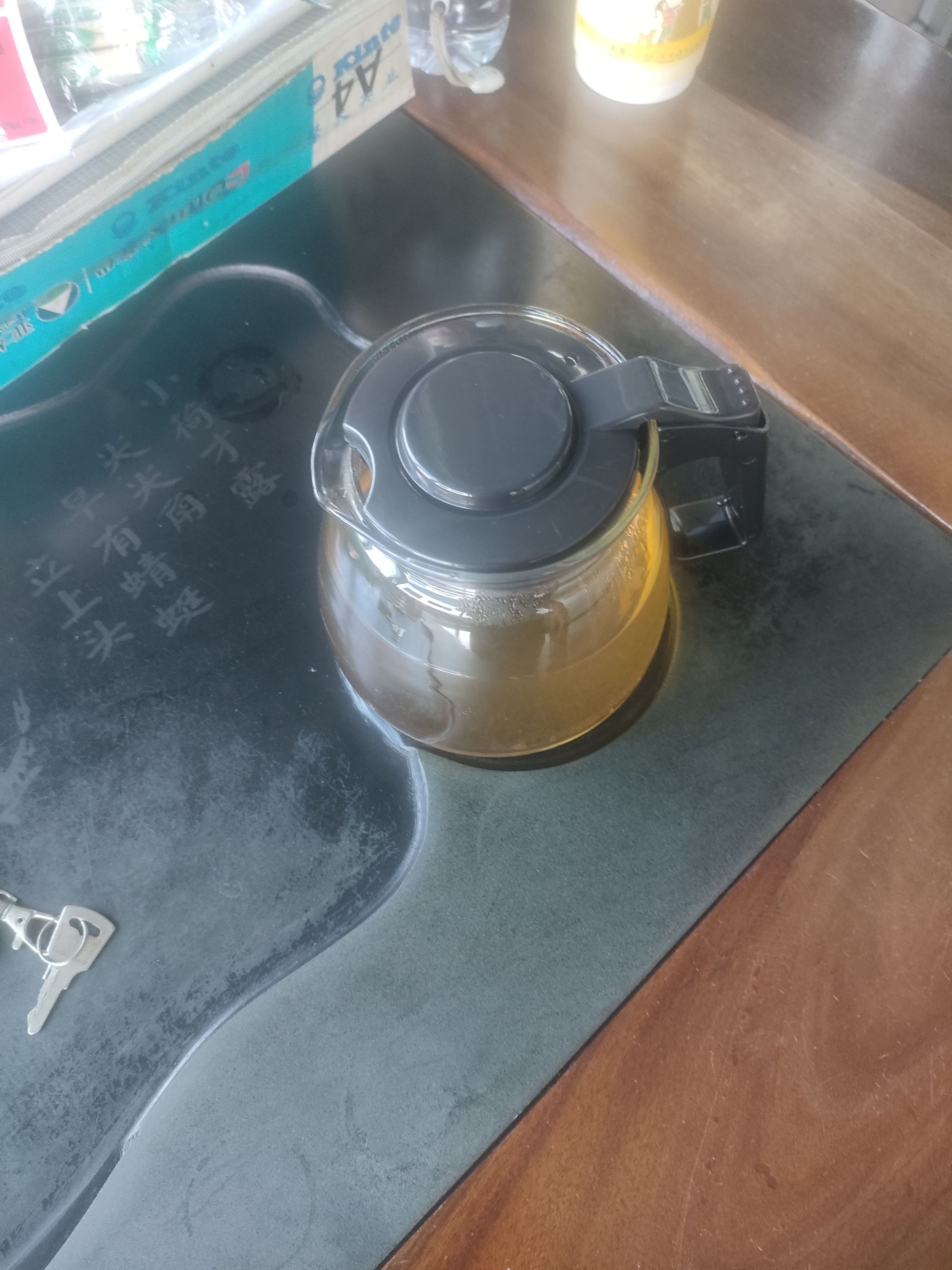 【京东物流】茶壶套装整套茶具大容量玻璃茶杯带滤网耐高温泡茶具 1000ML一壶+四杯套装【无茶盘】 实拍图