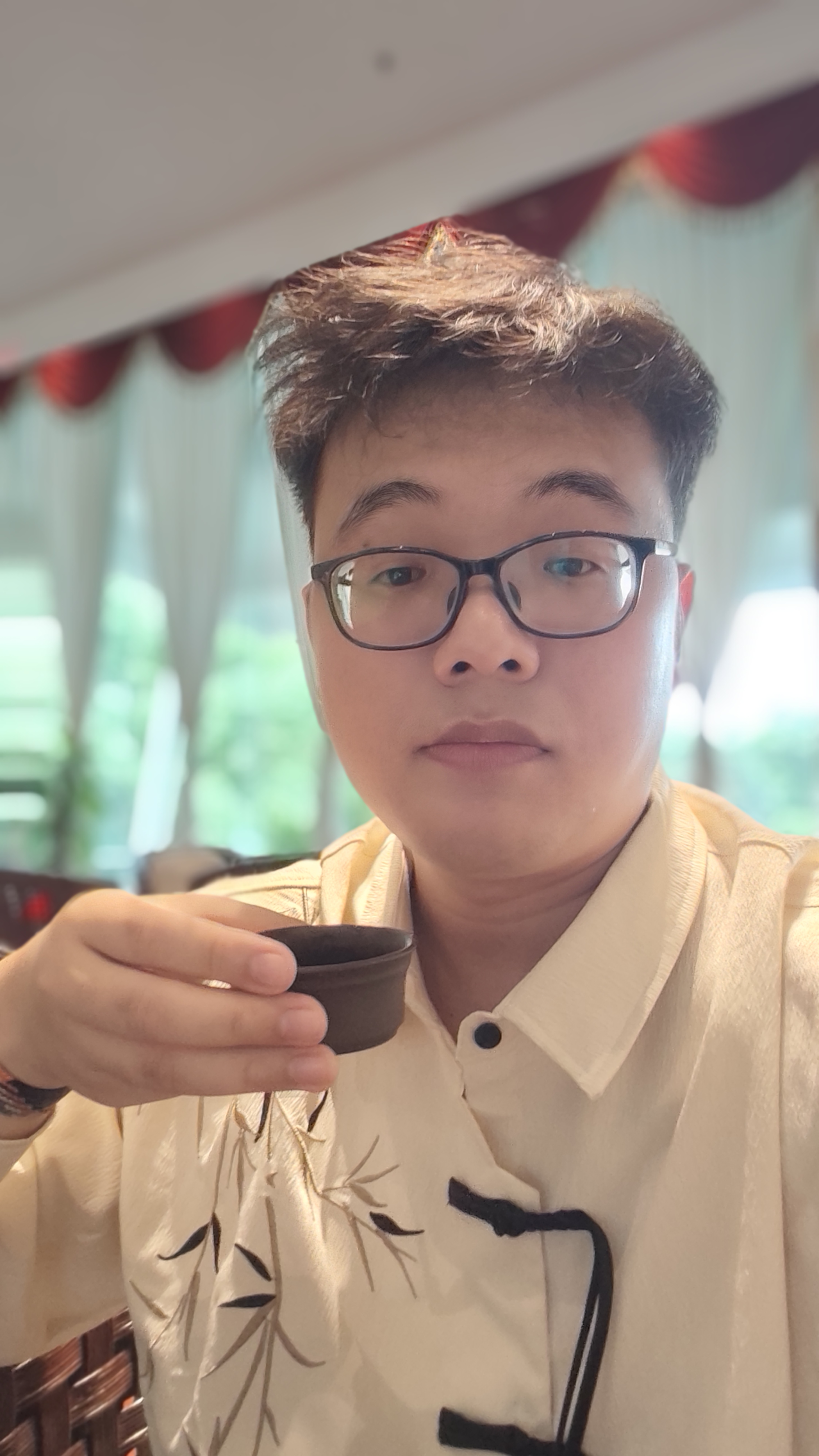 MAYBEYOND新中式长袖衬衫男春秋季订婚唐装衬衣中国风汉服CY6277杏色3XL 晒单实拍图