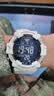 卡西欧（CASIO）复古小方块多功能户外防水男士手表AE-1500WH-8B2VDF 米白色 实拍图
