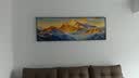 墨派（Mopai）手绘油画客厅装饰画肌理画沙发背景墙挂画奶油风横幅抽象大气壁画 日照金山 180x60cm手绘油画 实拍图
