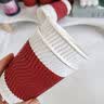 1号会员店一次性纸杯加厚咖啡杯420ml*60只带10个盖饮料杯带盖食品级水杯 实拍图